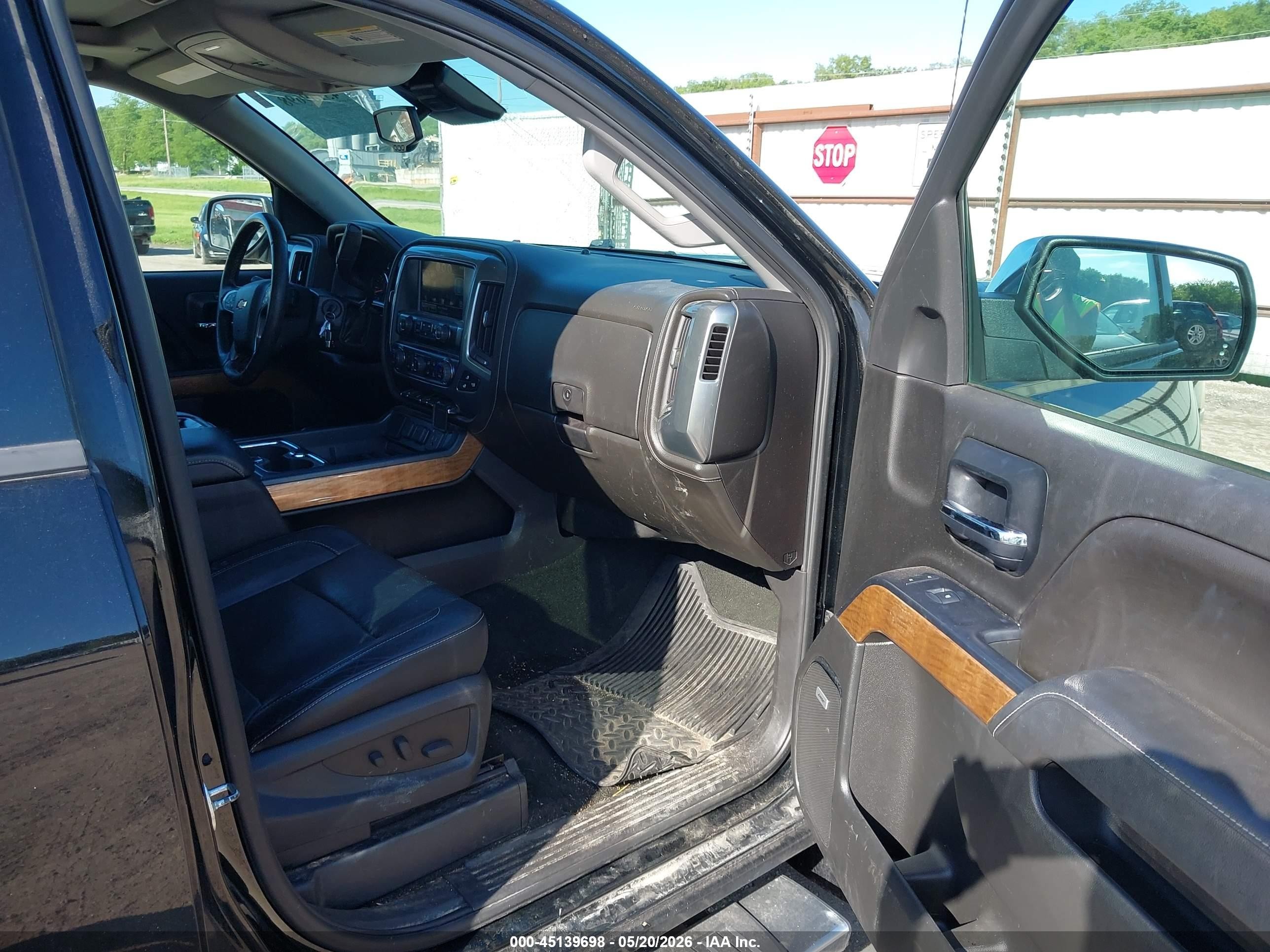 2014 Chevrolet Silverado 1500 1lz Black vin: 3GCUKSECXEG291250