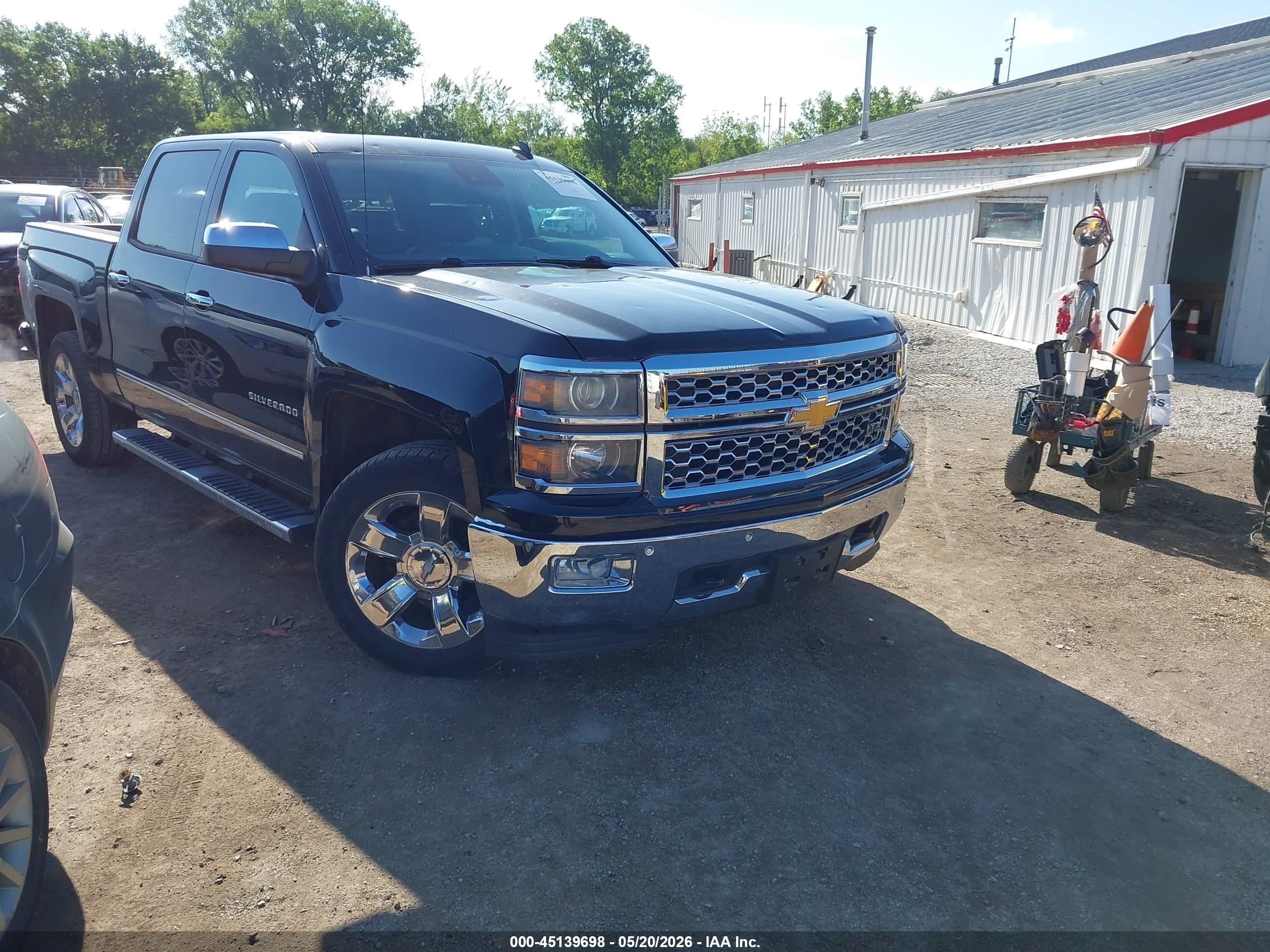 2014 Chevrolet Silverado 1500 1lz Black vin: 3GCUKSECXEG291250