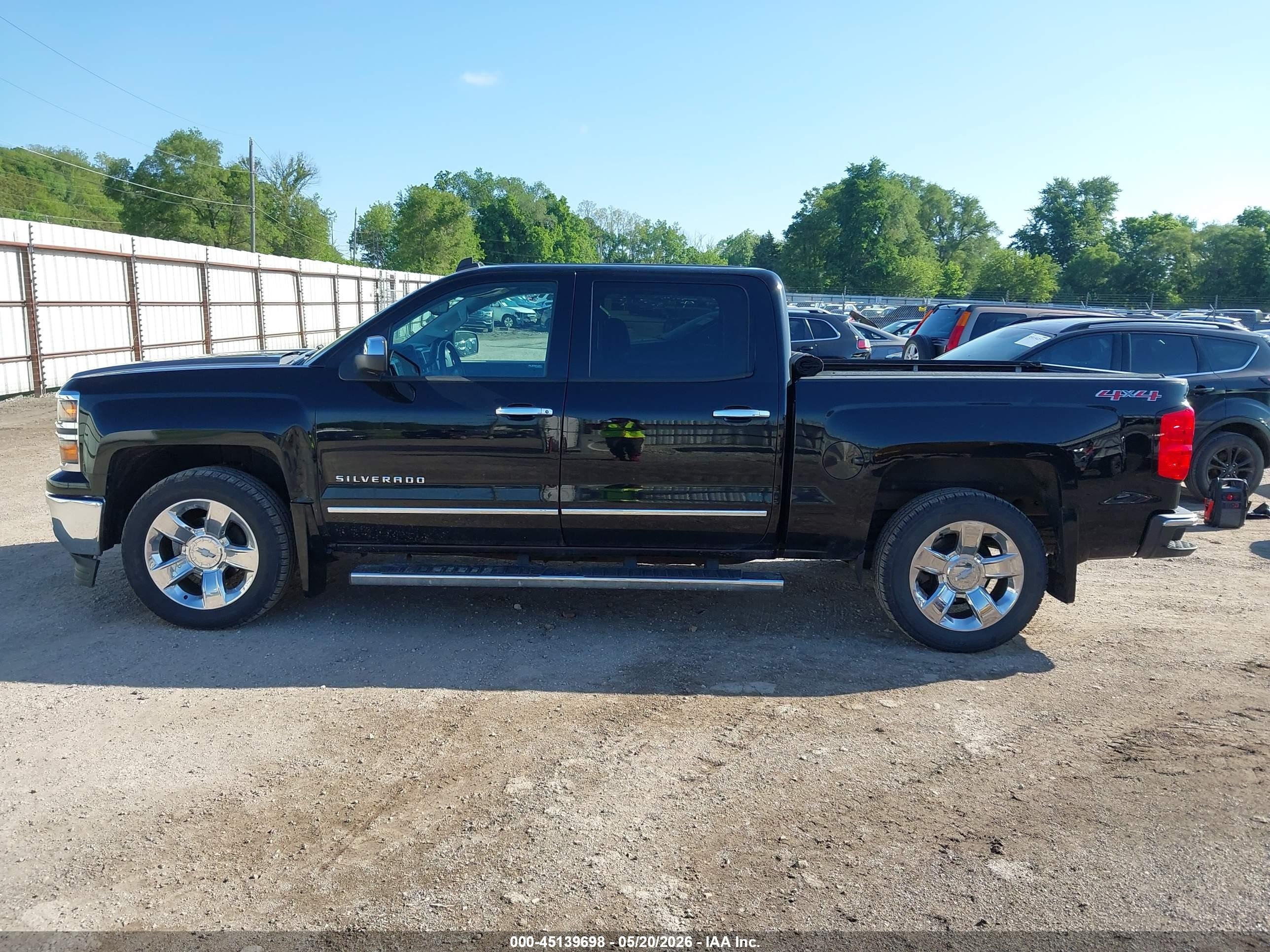 2014 Chevrolet Silverado 1500 1lz Black vin: 3GCUKSECXEG291250