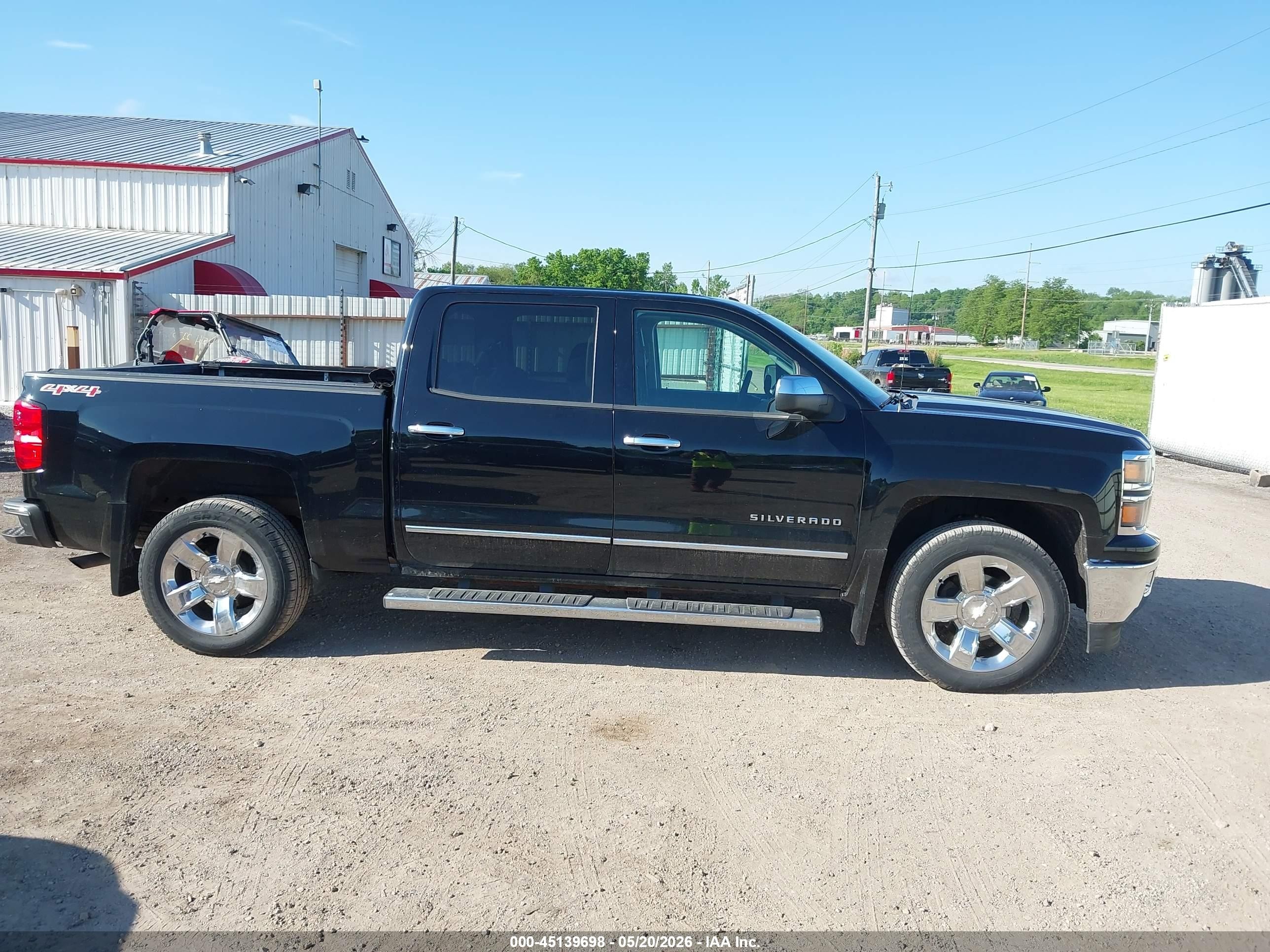 2014 Chevrolet Silverado 1500 1lz Black vin: 3GCUKSECXEG291250