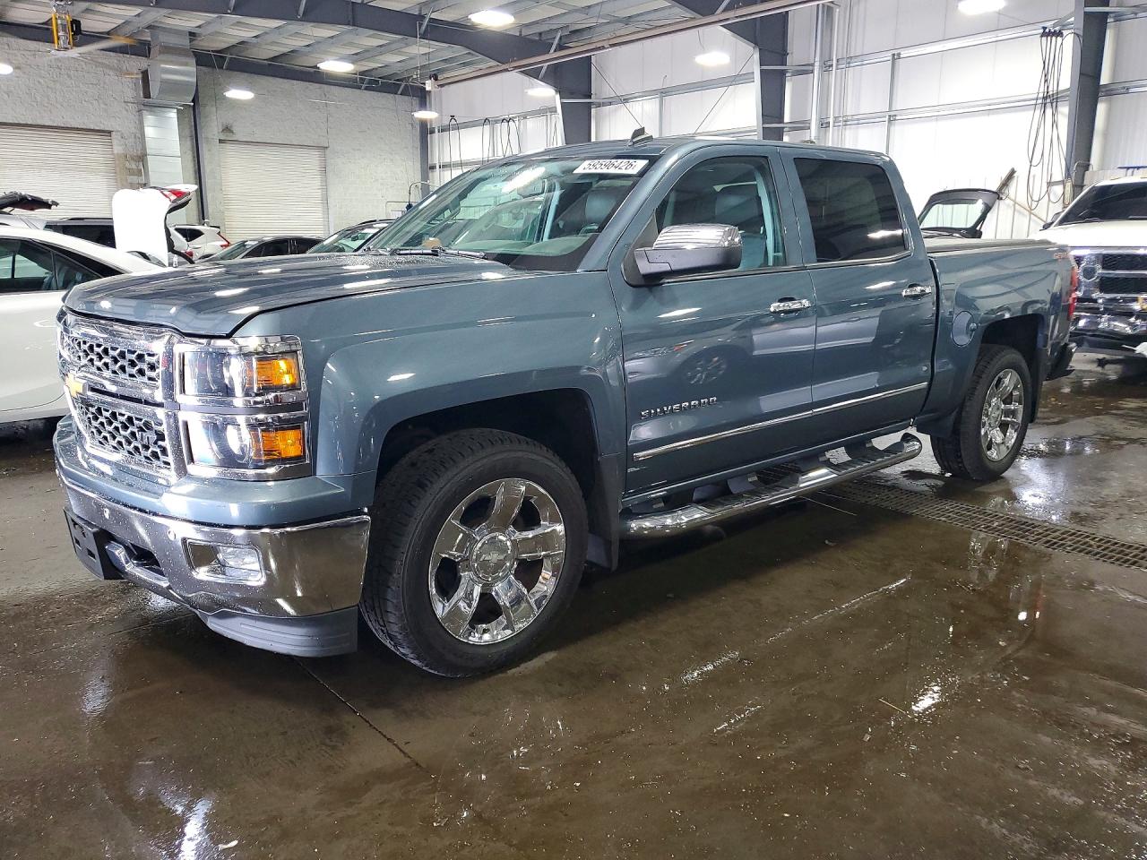 2014 Chevrolet Silverado K1500 Ltz Blue vin: 3GCUKSECXEG315644