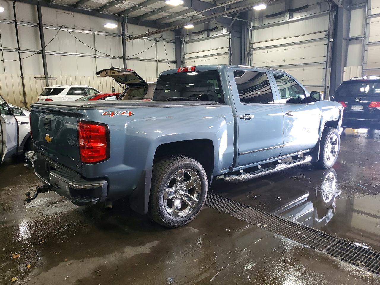 2014 Chevrolet Silverado K1500 Ltz Blue vin: 3GCUKSECXEG315644