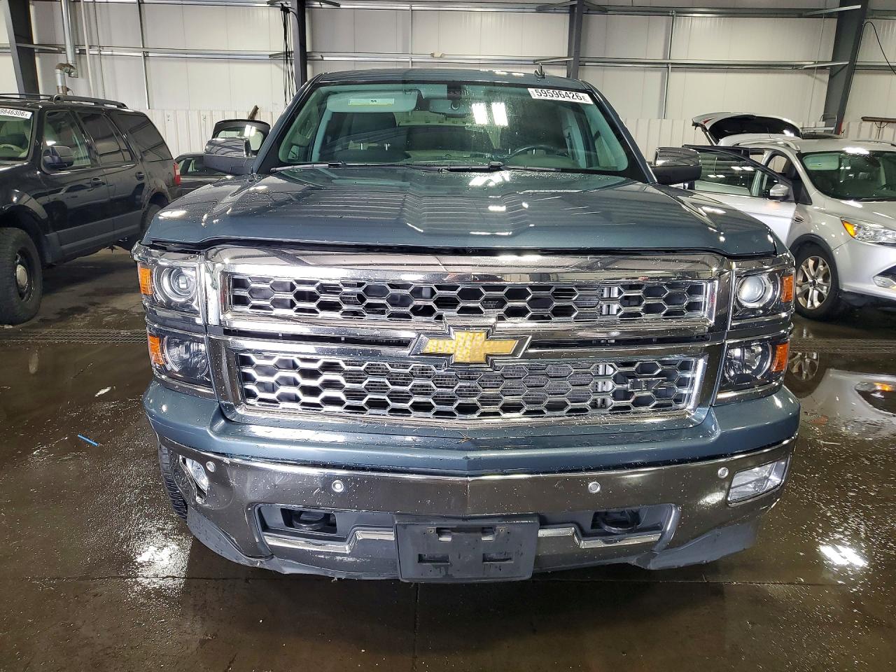 2014 Chevrolet Silverado K1500 Ltz Blue vin: 3GCUKSECXEG315644