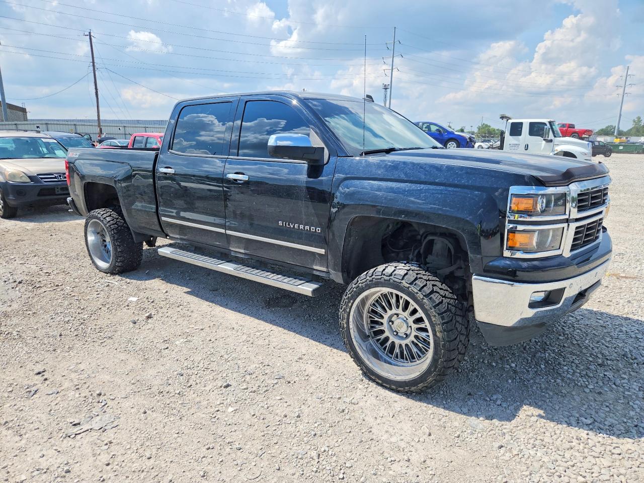 2014 Chevrolet Silverado K1500 Ltz Black vin: 3GCUKSECXEG476382