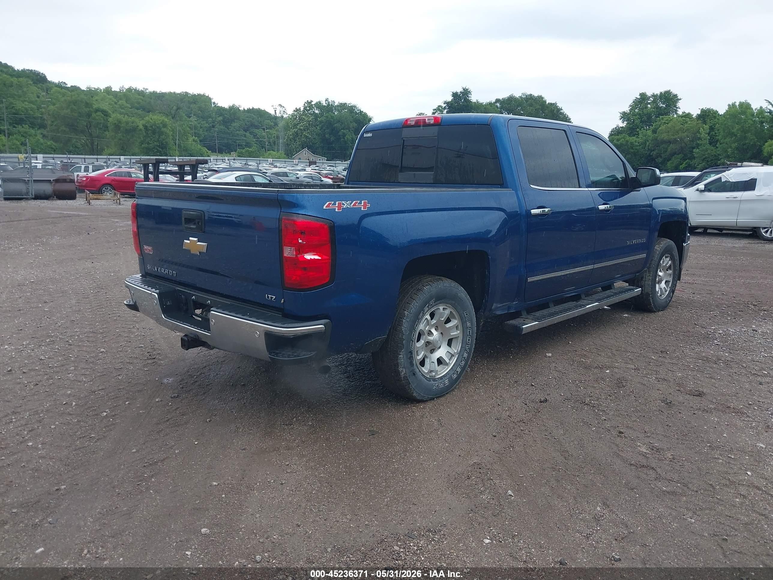 2015 Chevrolet Silverado 1500 1lz Blue vin: 3GCUKSECXFG236489