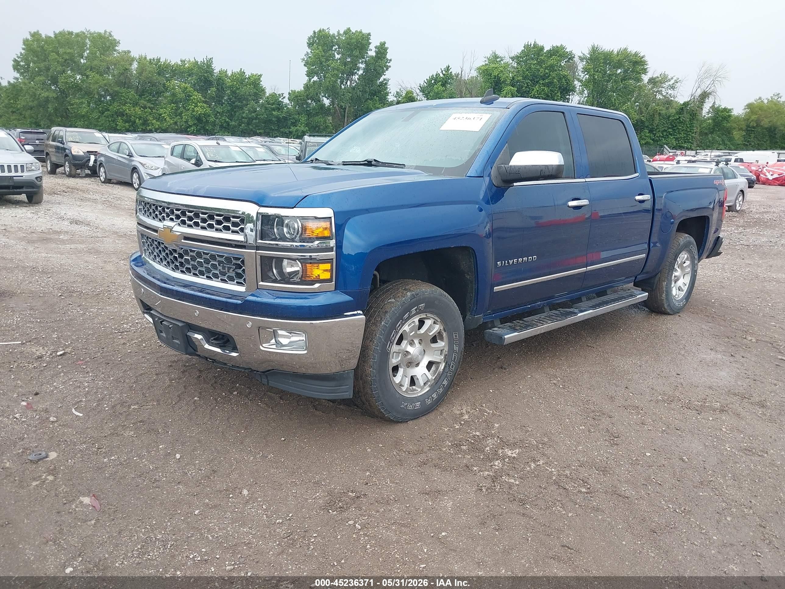 2015 Chevrolet Silverado 1500 1lz Blue vin: 3GCUKSECXFG236489