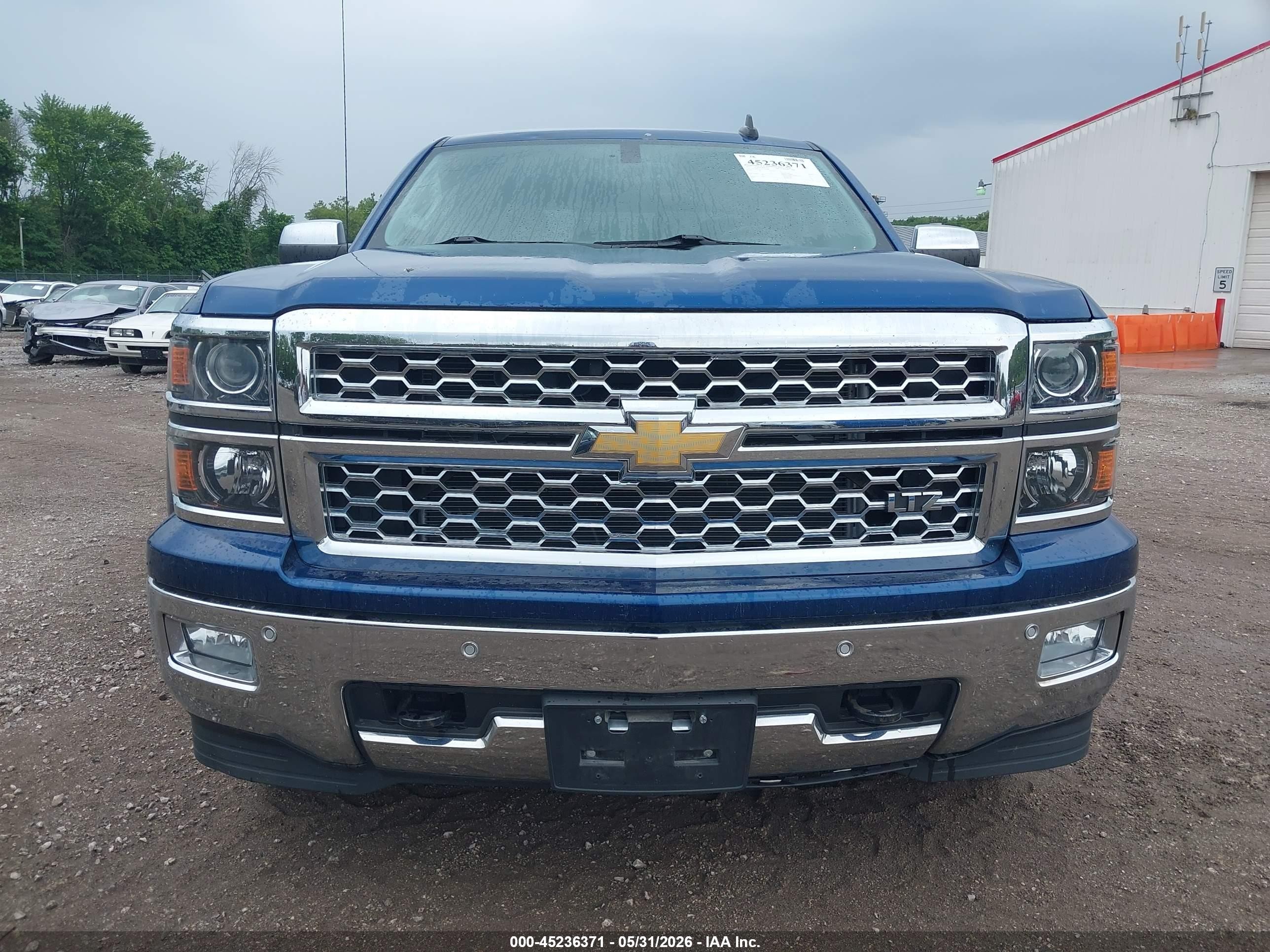 2015 Chevrolet Silverado 1500 1lz Blue vin: 3GCUKSECXFG236489