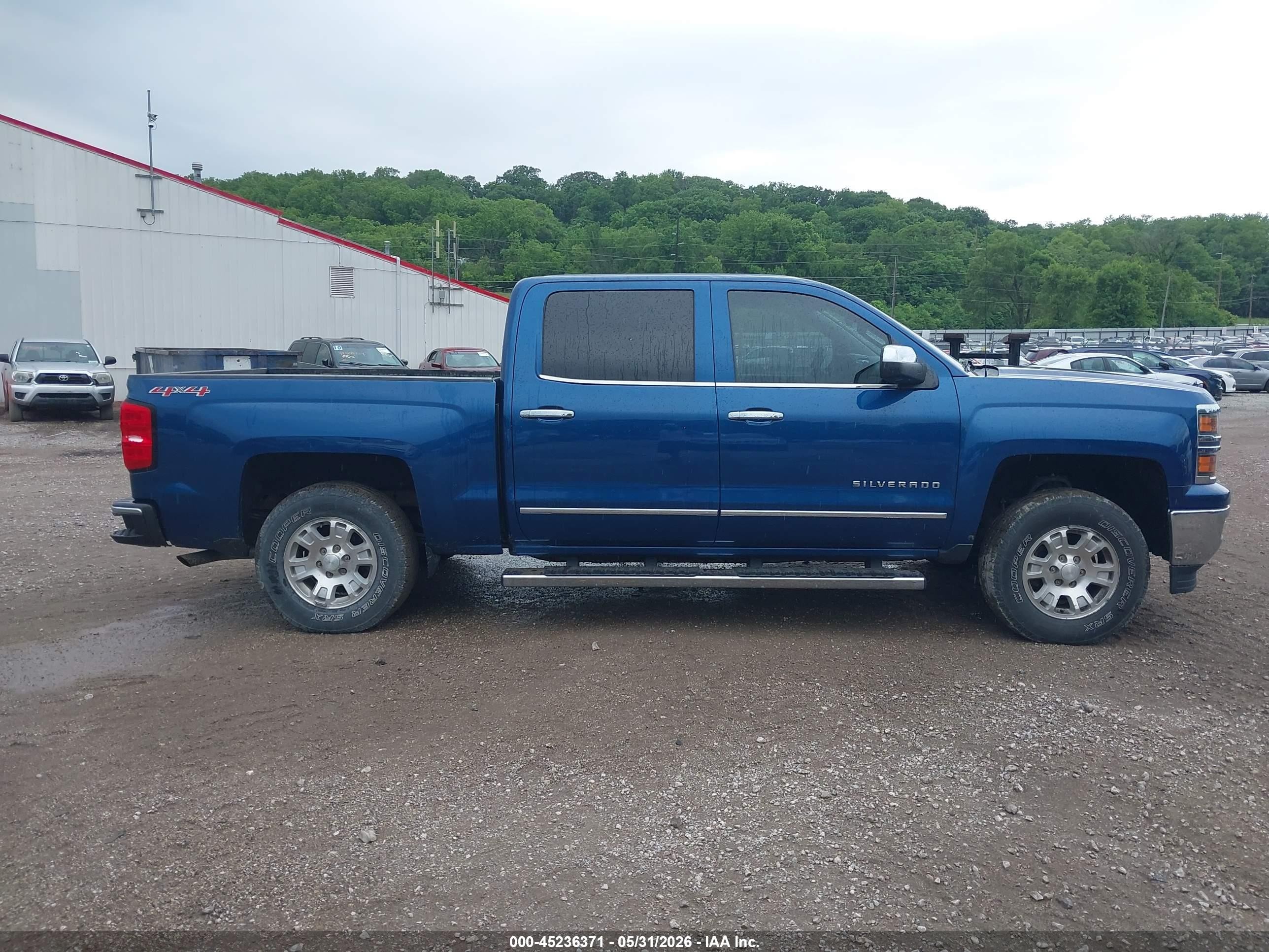 2015 Chevrolet Silverado 1500 1lz Blue vin: 3GCUKSECXFG236489