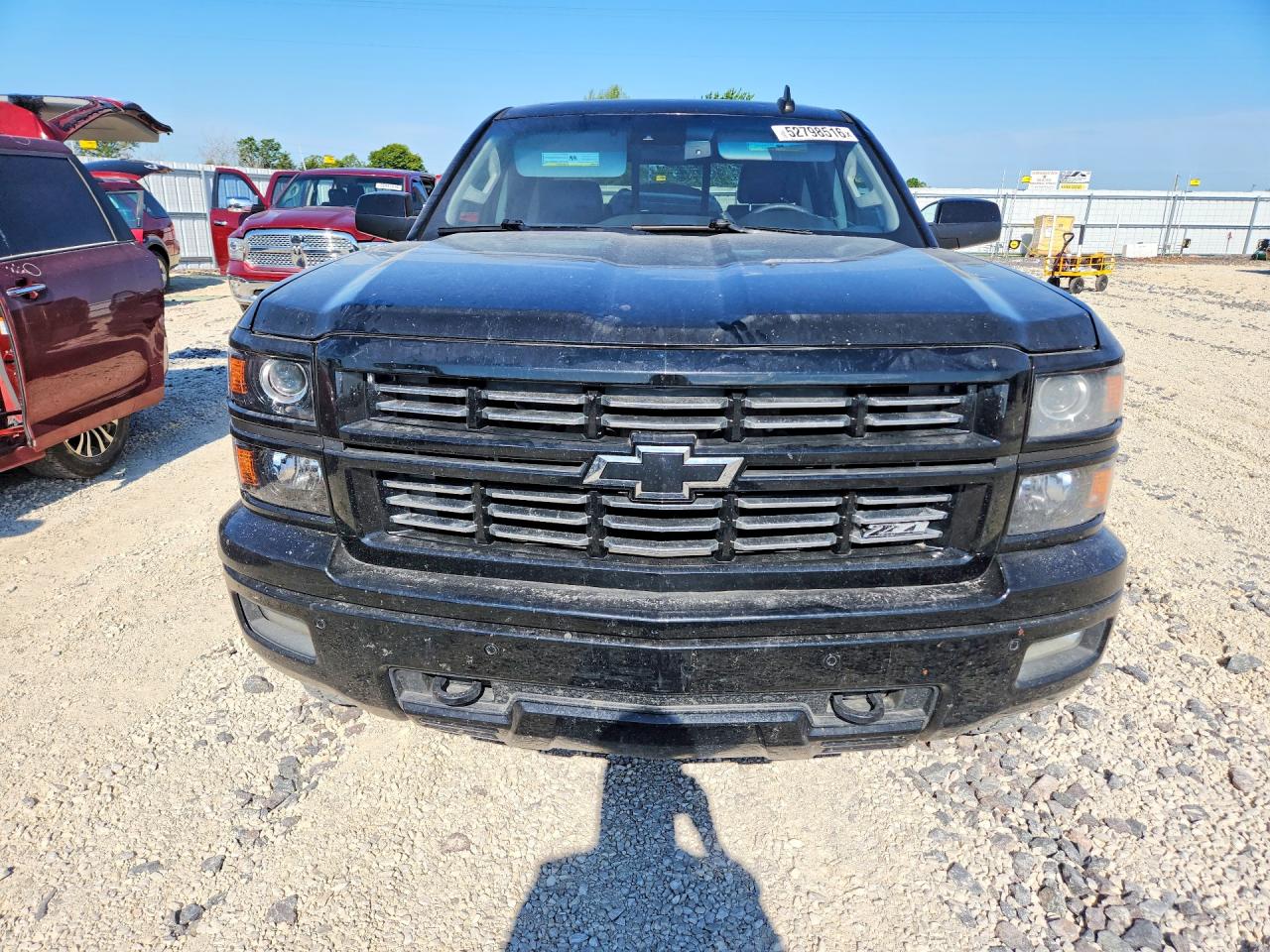 2015 Chevrolet Silverado K1500 Ltz Black vin: 3GCUKSECXFG351416