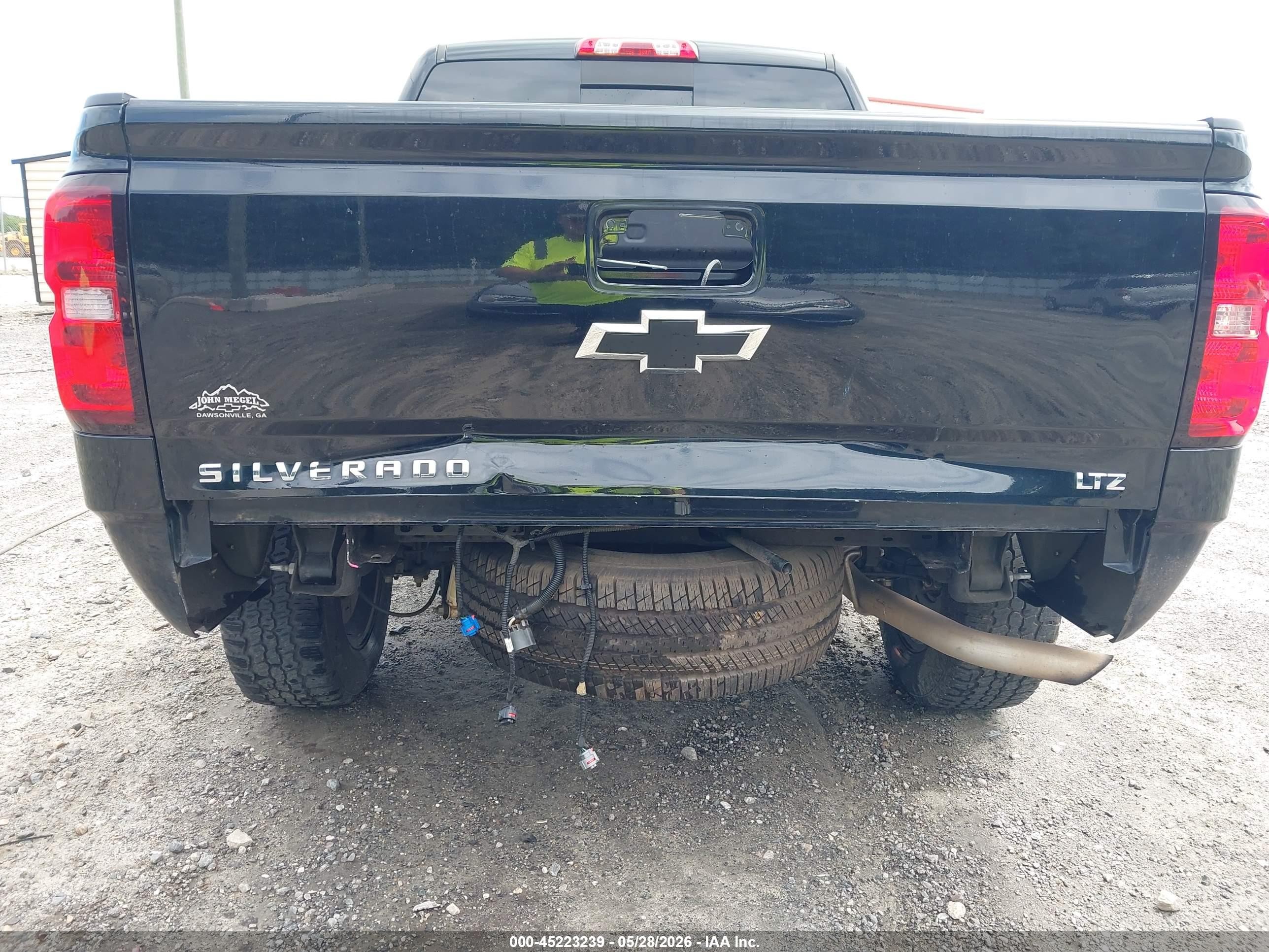 2015 Chevrolet Silverado 1500 2lz Black vin: 3GCUKSECXFG374890