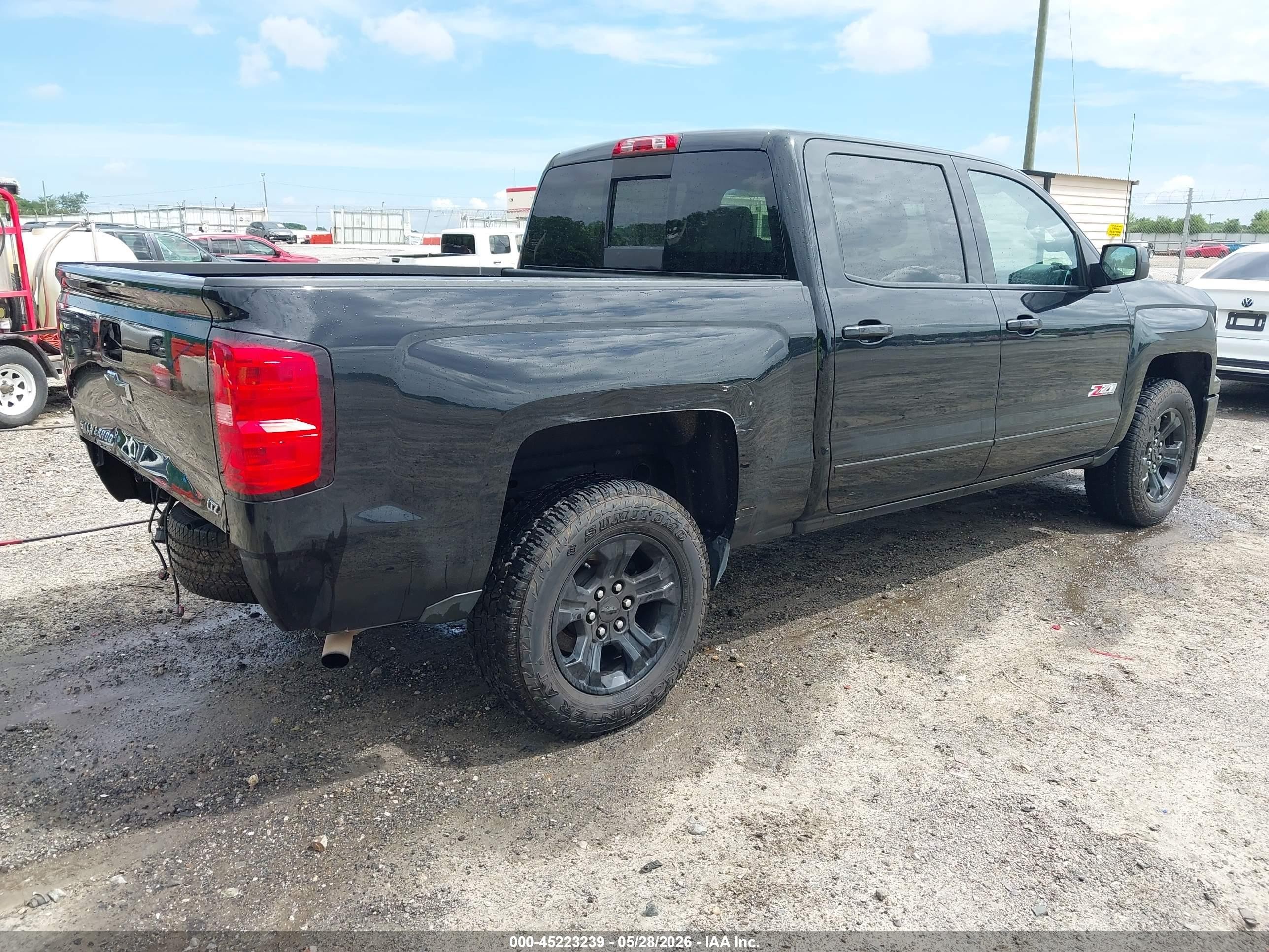 2015 Chevrolet Silverado 1500 2lz Black vin: 3GCUKSECXFG374890