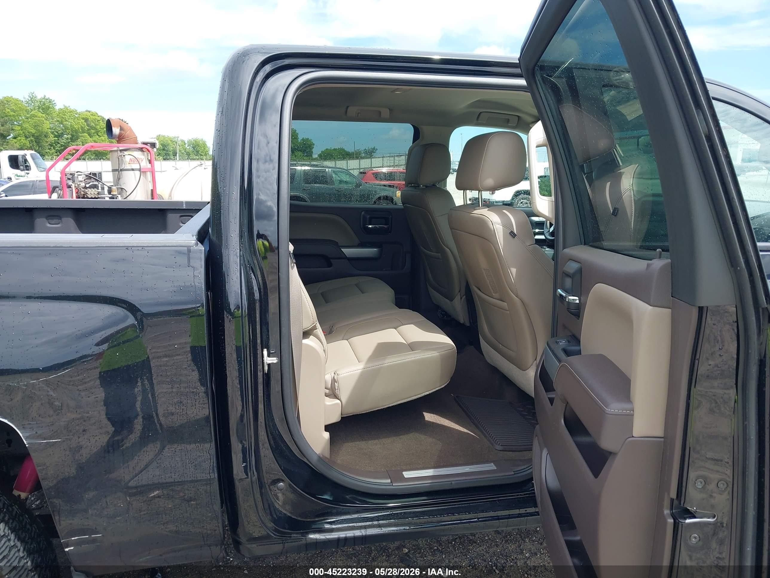 2015 Chevrolet Silverado 1500 2lz Black vin: 3GCUKSECXFG374890