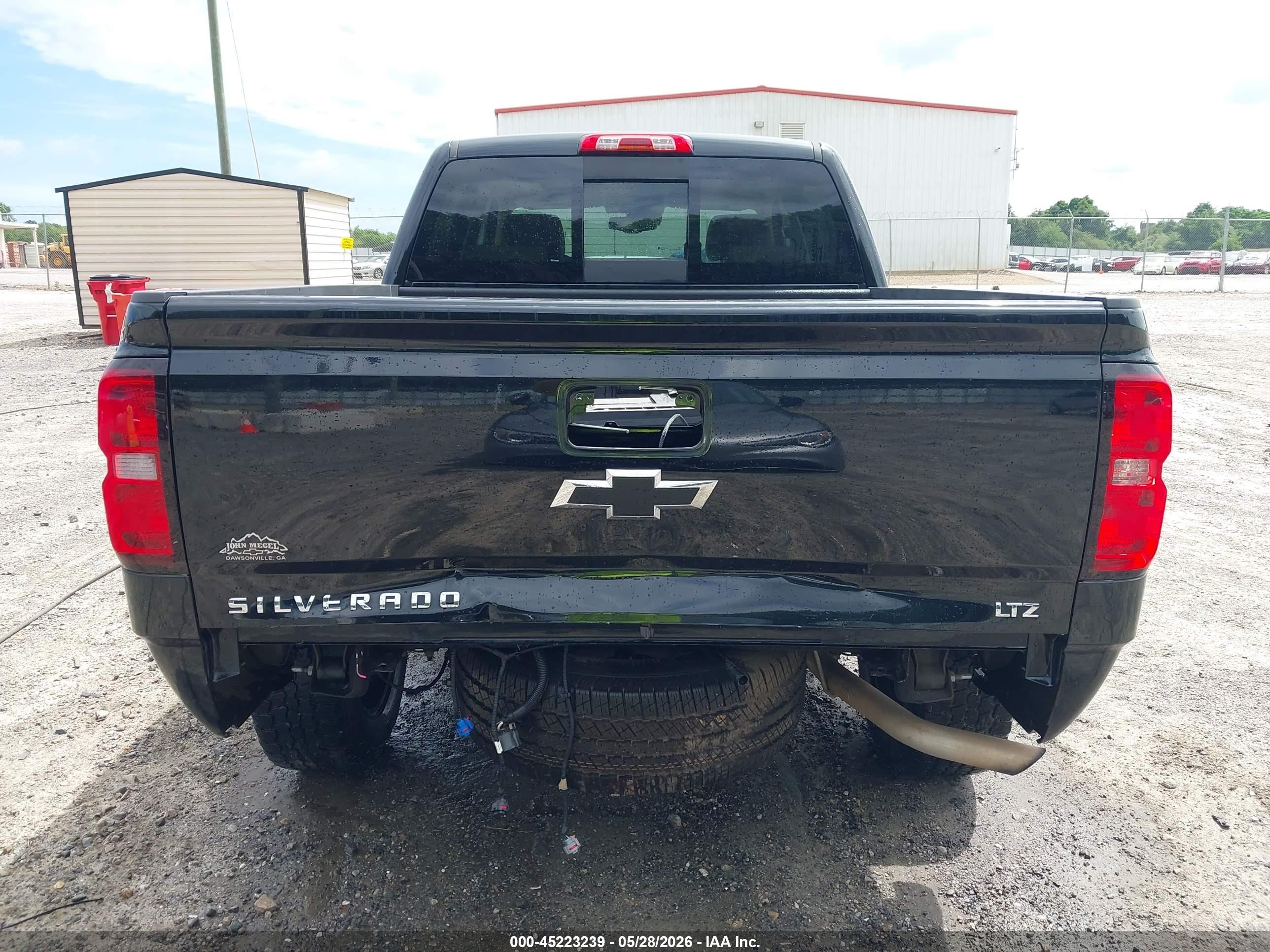2015 Chevrolet Silverado 1500 2lz Black vin: 3GCUKSECXFG374890