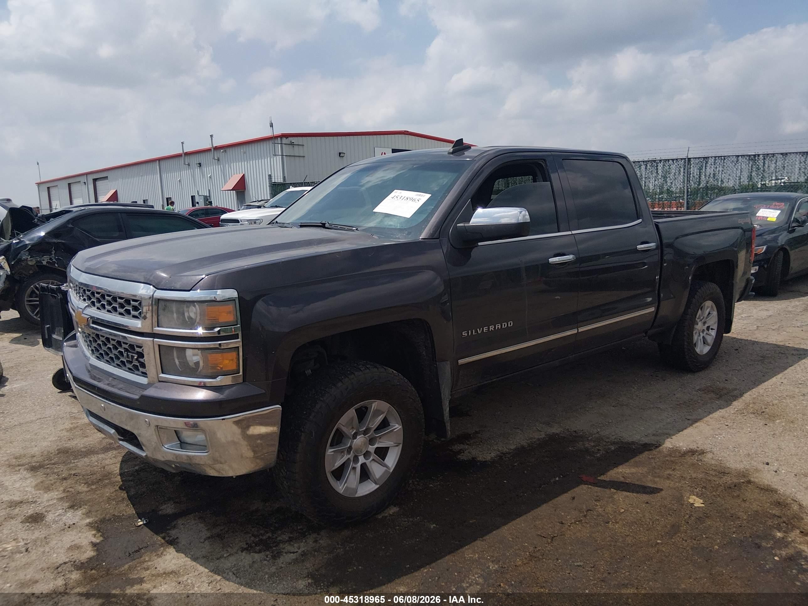 2015 Chevrolet Silverado 1500 Ltz Серый vin: 3GCUKSECXFG376820