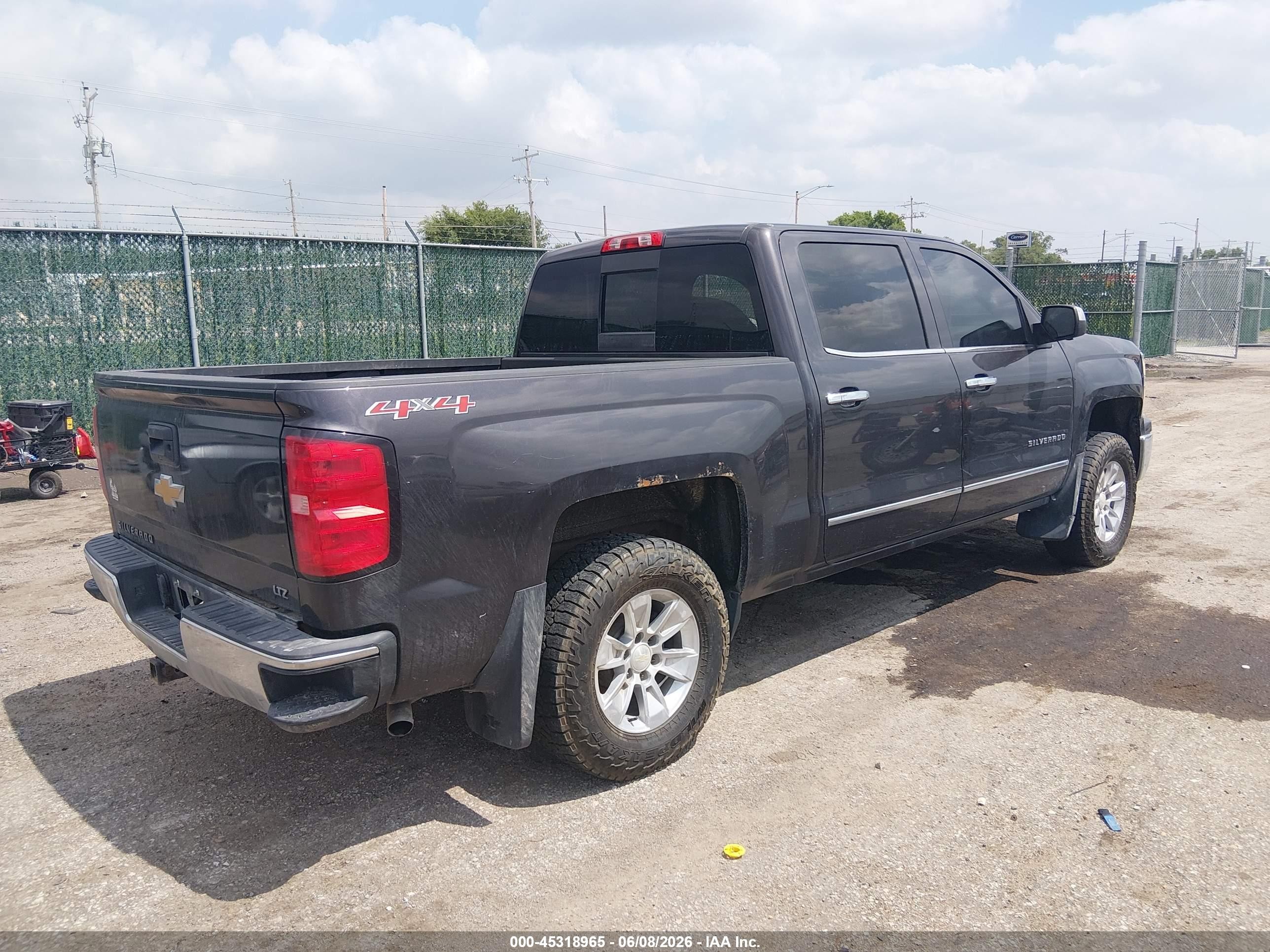 2015 Chevrolet Silverado 1500 Ltz Серый vin: 3GCUKSECXFG376820