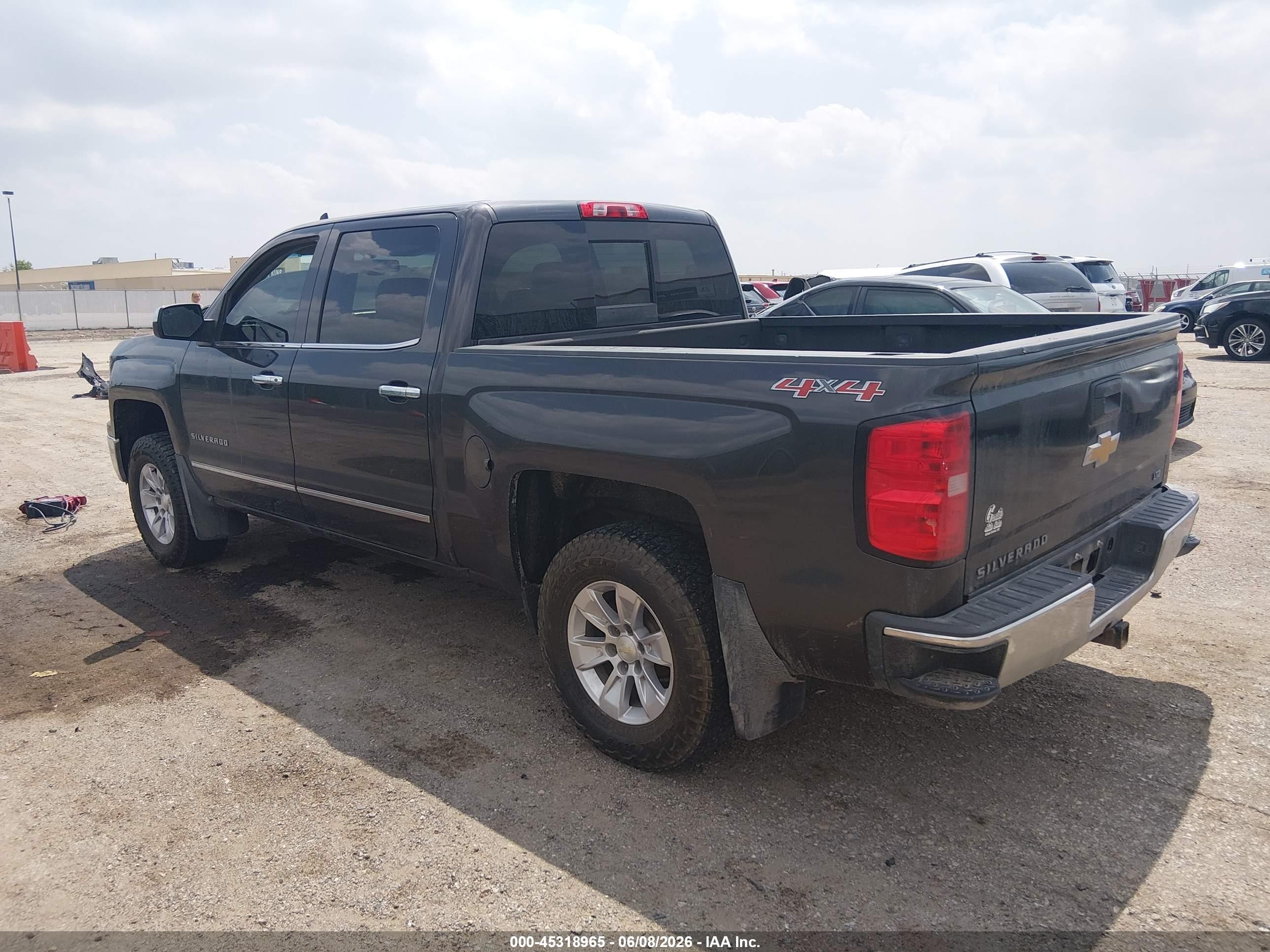 2015 Chevrolet Silverado 1500 Ltz Серый vin: 3GCUKSECXFG376820