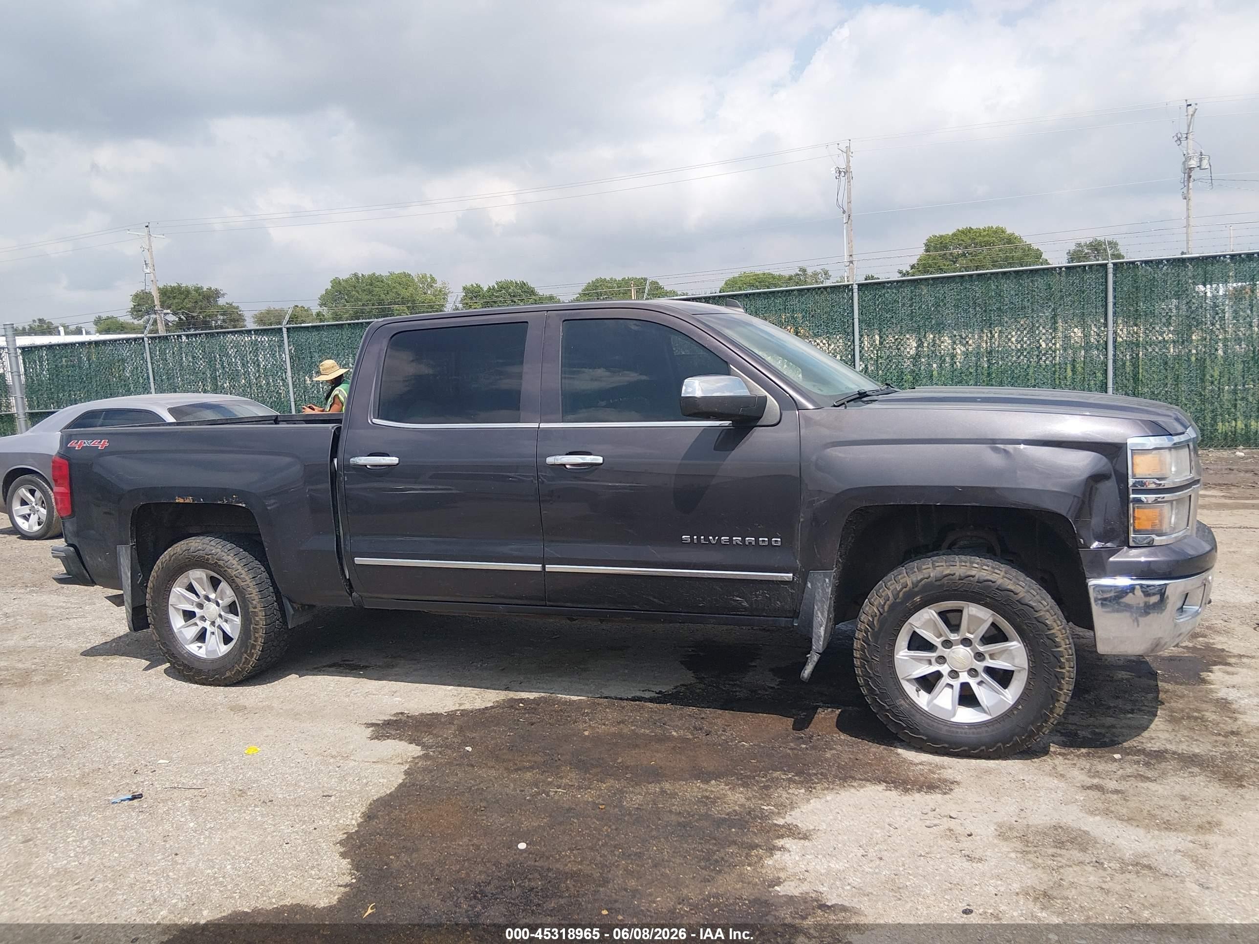 2015 Chevrolet Silverado 1500 Ltz Серый vin: 3GCUKSECXFG376820