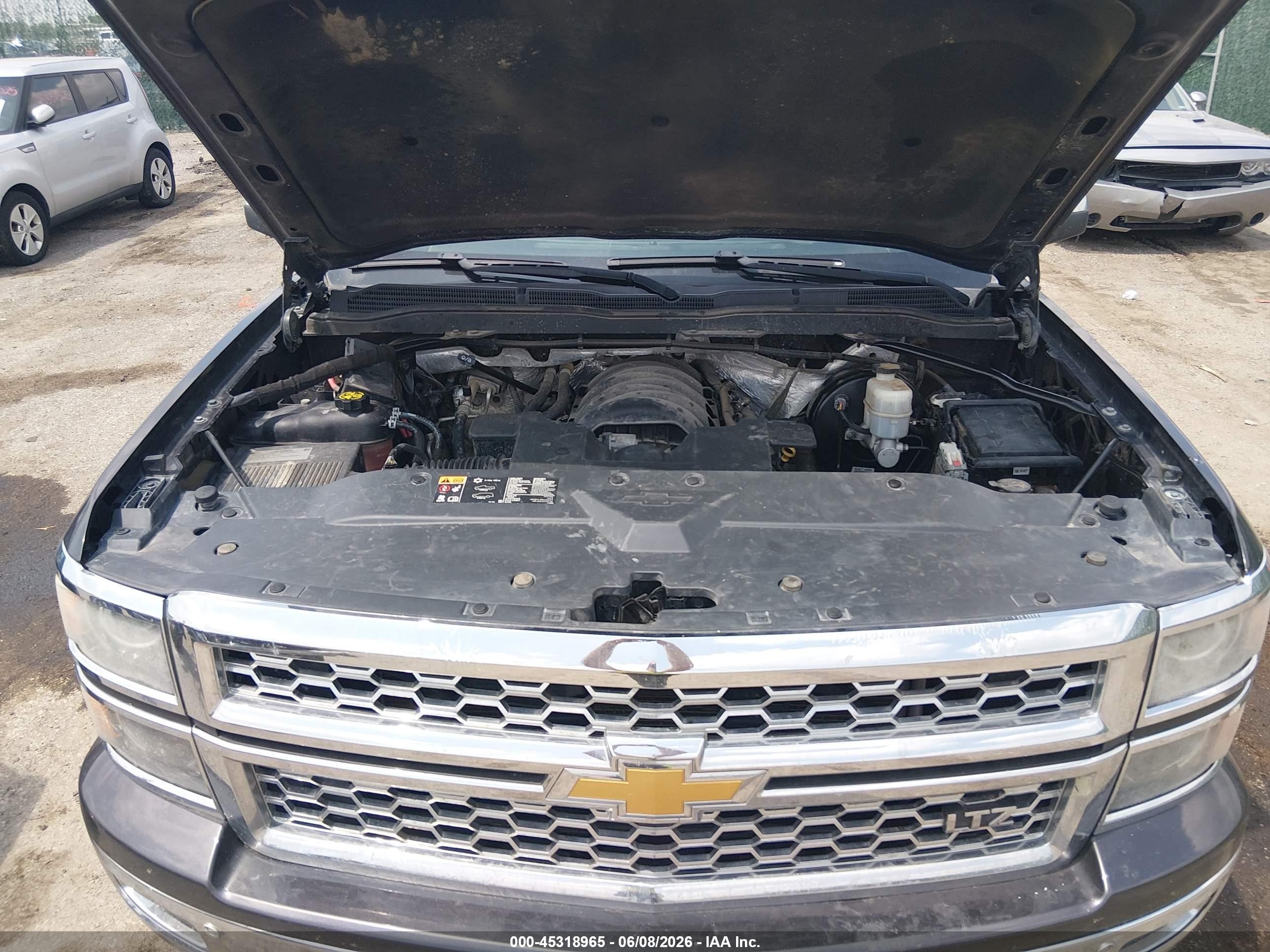 2015 Chevrolet Silverado 1500 Ltz Серый vin: 3GCUKSECXFG376820