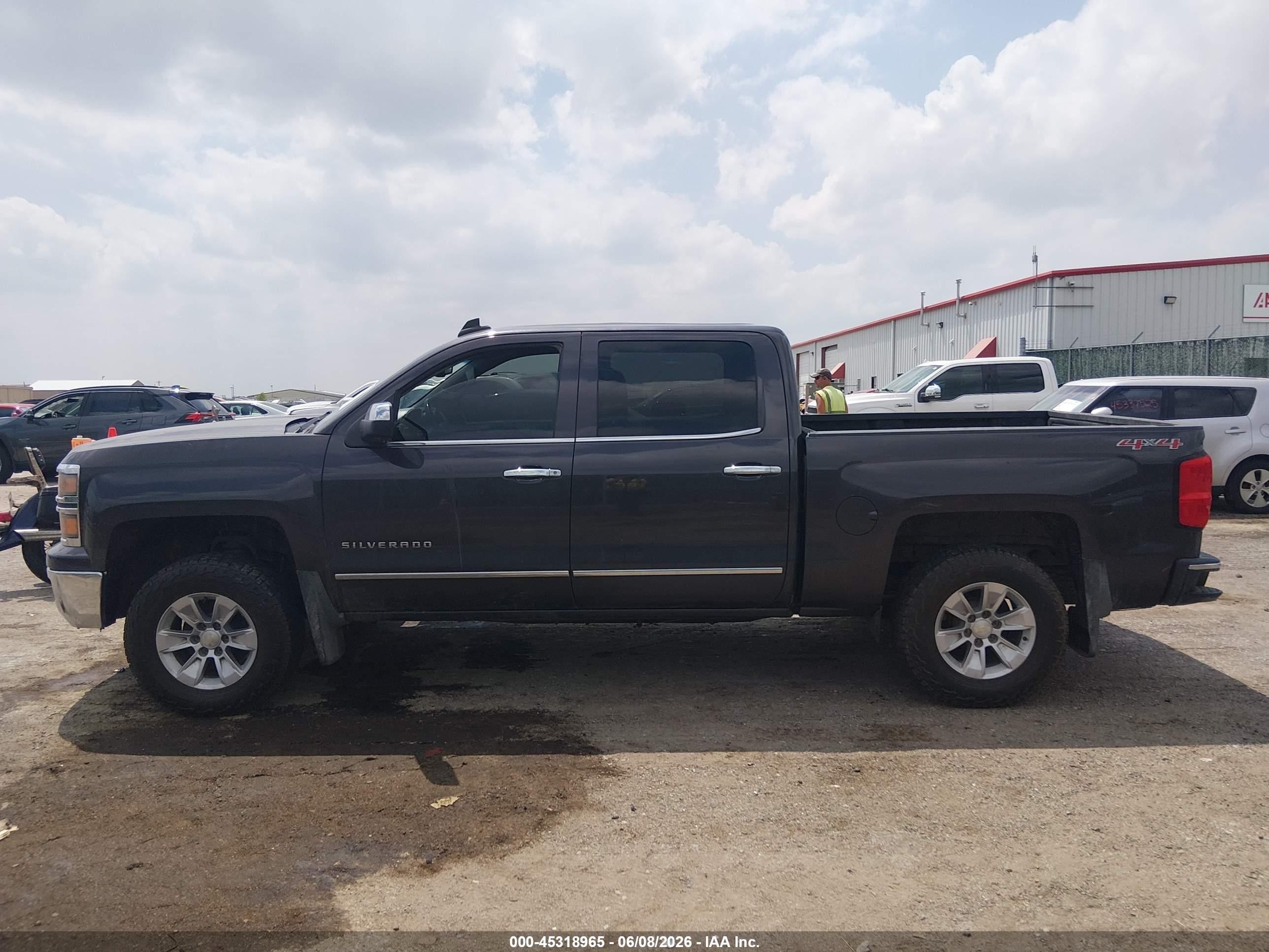 2015 Chevrolet Silverado 1500 Ltz Серый vin: 3GCUKSECXFG376820