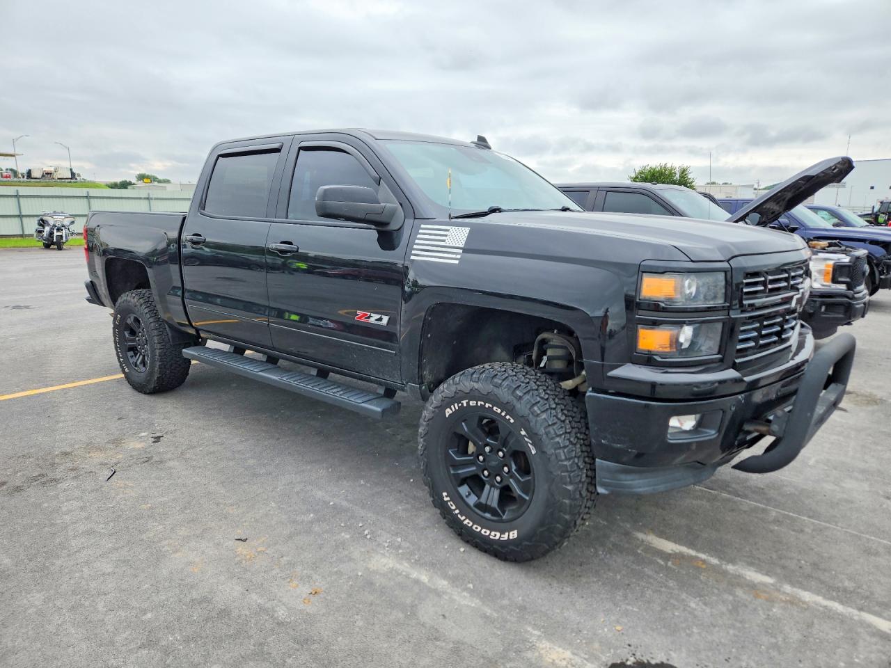 2015 Chevrolet Silverado K1500 Ltz Black vin: 3GCUKSECXFG389597