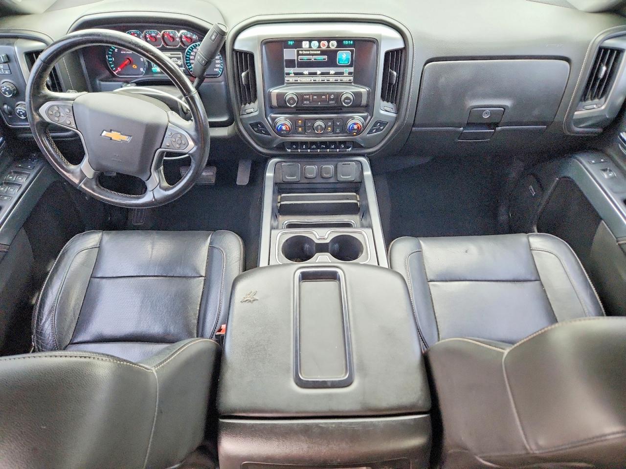 2015 Chevrolet Silverado K1500 Ltz Black vin: 3GCUKSECXFG389597