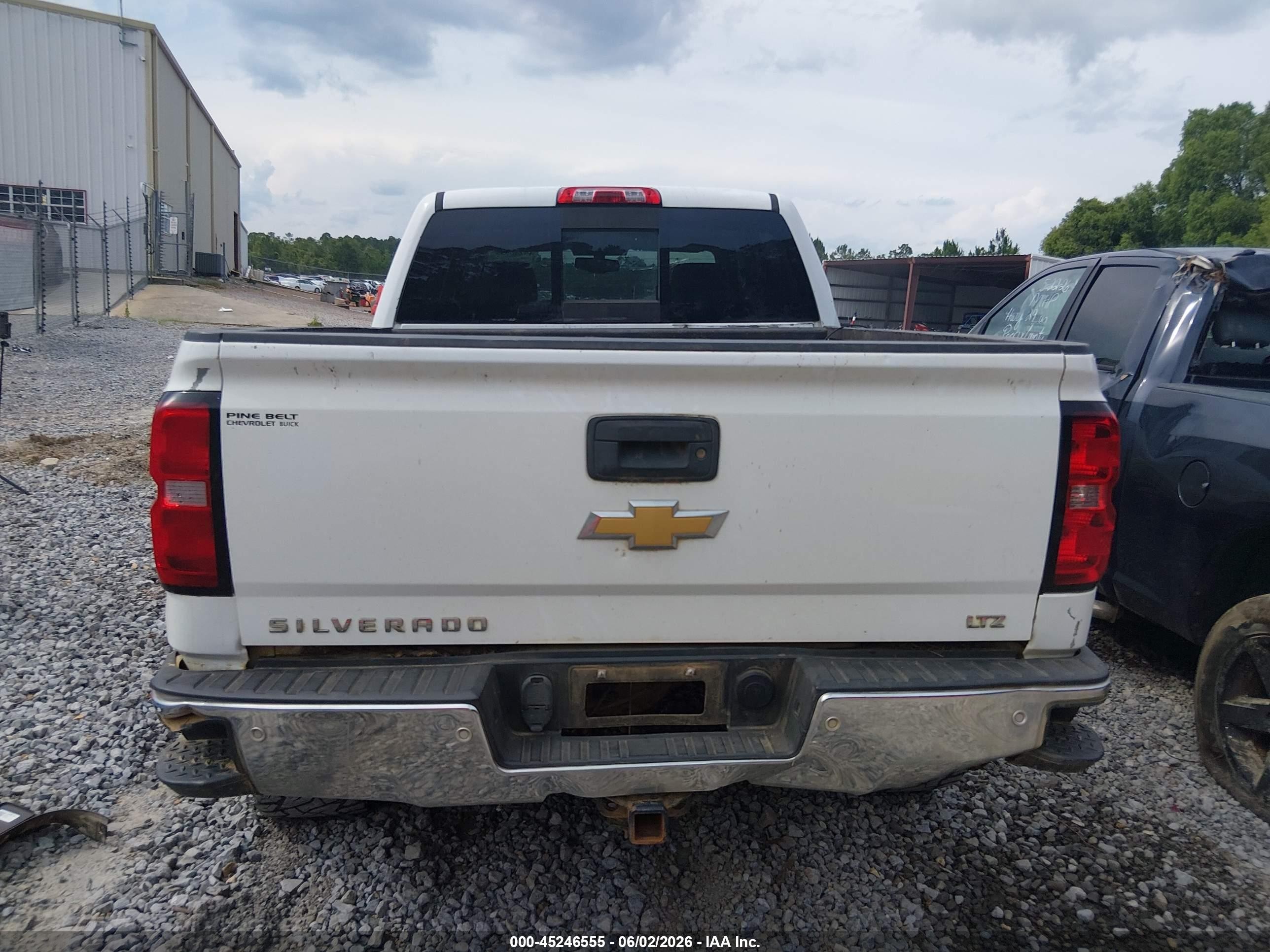 2015 Chevrolet Silverado 1500 2lz White vin: 3GCUKSECXFG515442