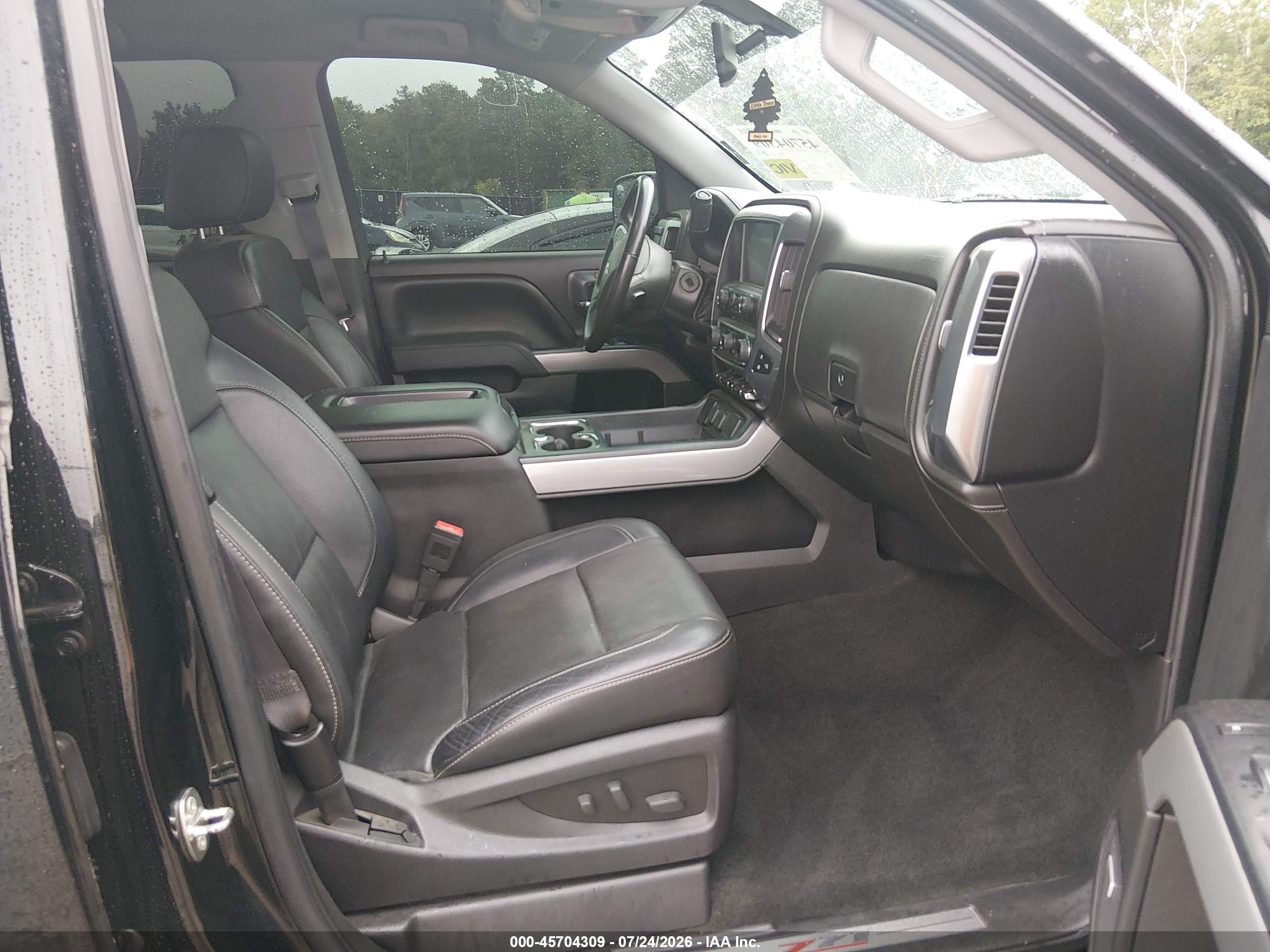 2015 Chevrolet Silverado 1500 Ltz Black vin: 3GCUKSEJ1FG195149
