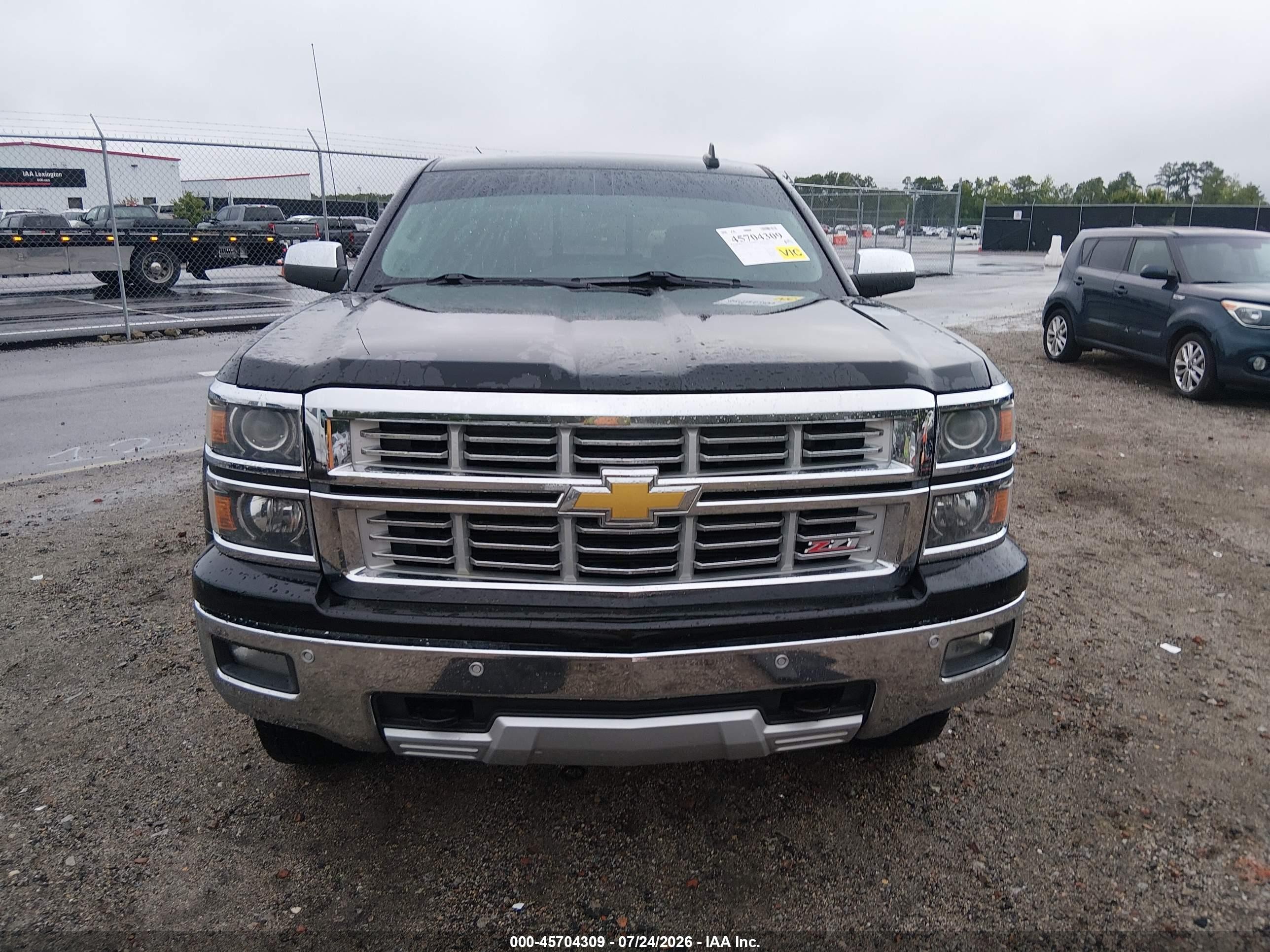 2015 Chevrolet Silverado 1500 Ltz Black vin: 3GCUKSEJ1FG195149