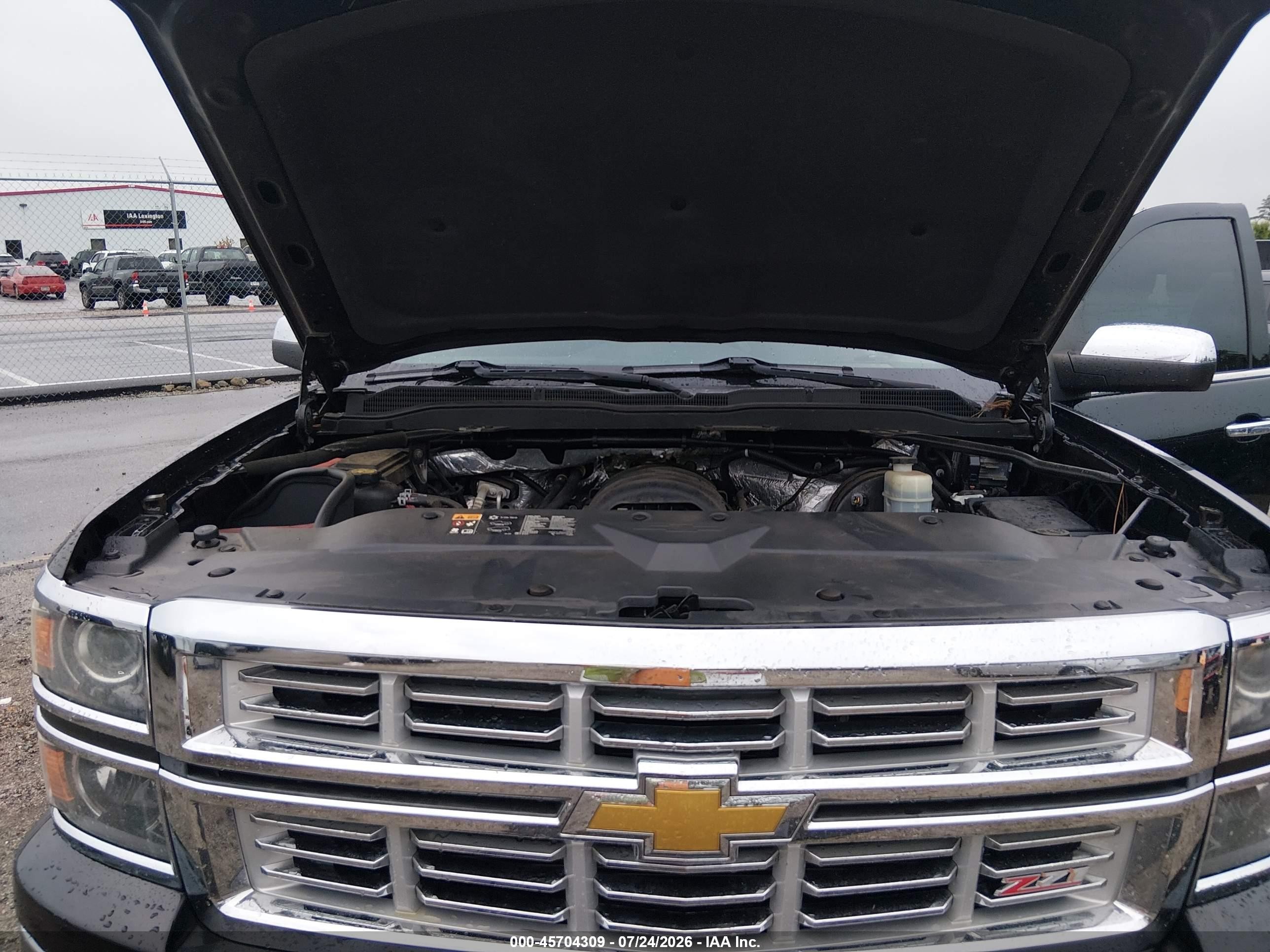 2015 Chevrolet Silverado 1500 Ltz Black vin: 3GCUKSEJ1FG195149