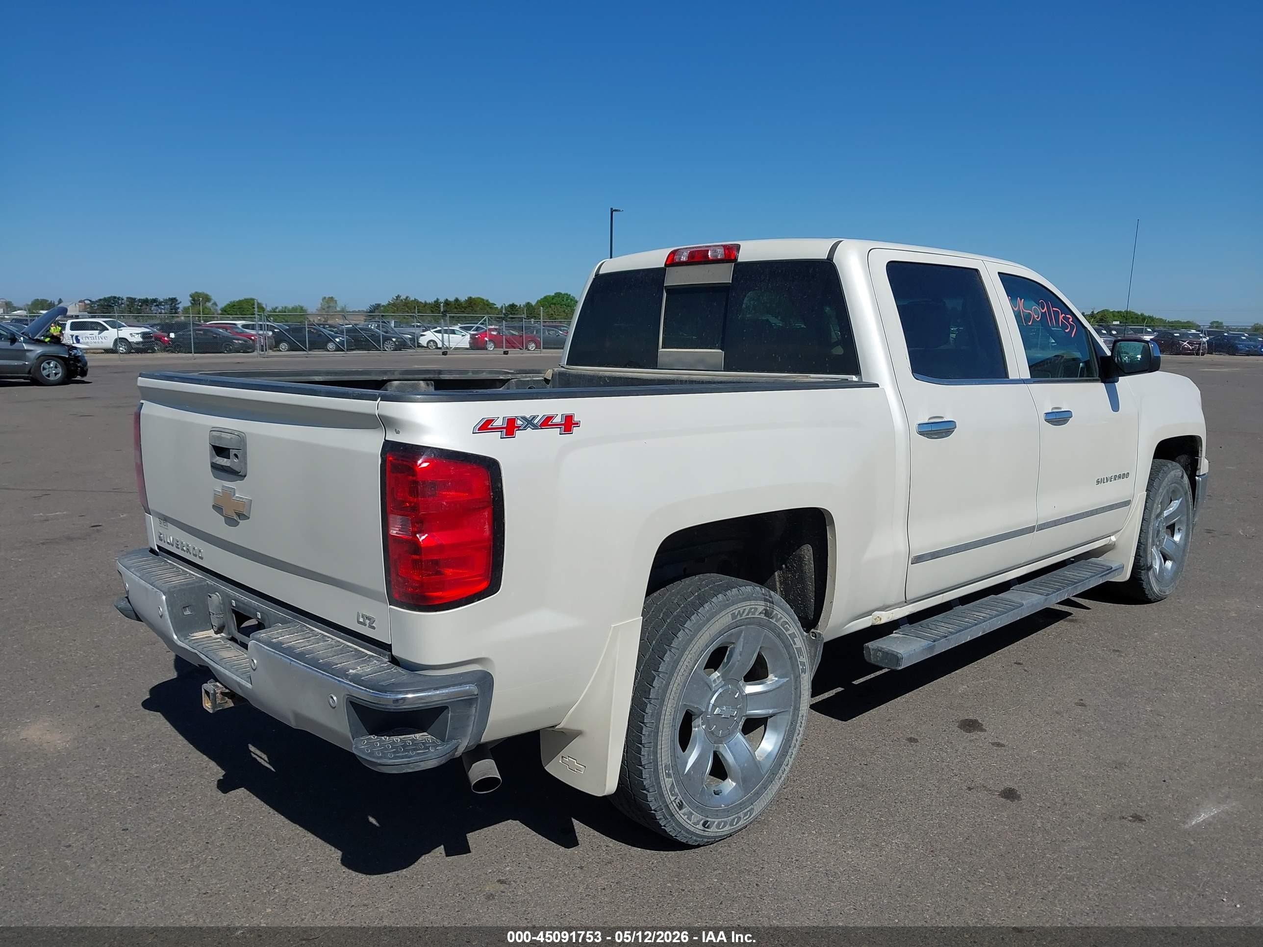 2015 Chevrolet Silverado 1500 1lz White vin: 3GCUKSEJ2FG358021