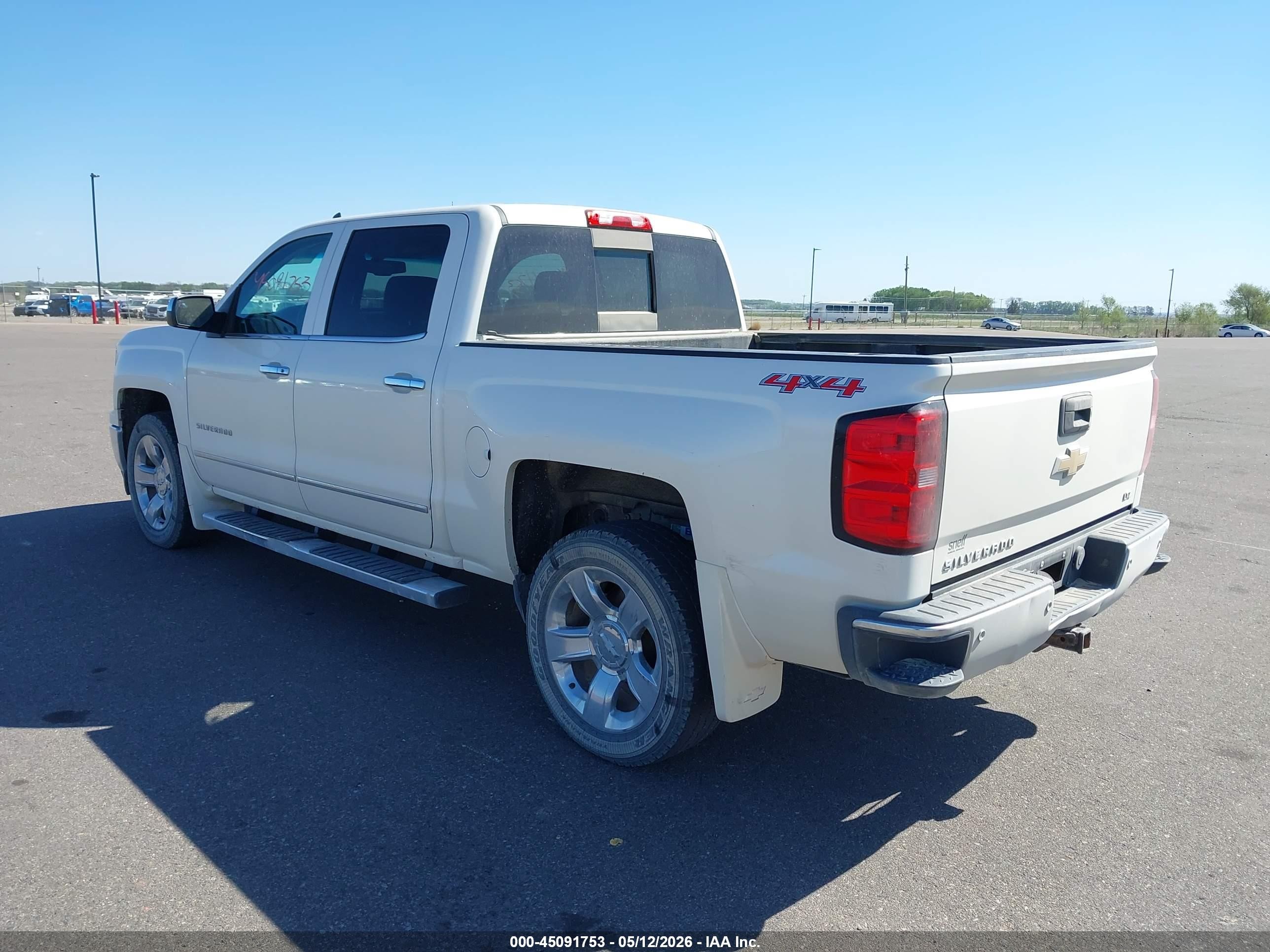 2015 Chevrolet Silverado 1500 1lz White vin: 3GCUKSEJ2FG358021