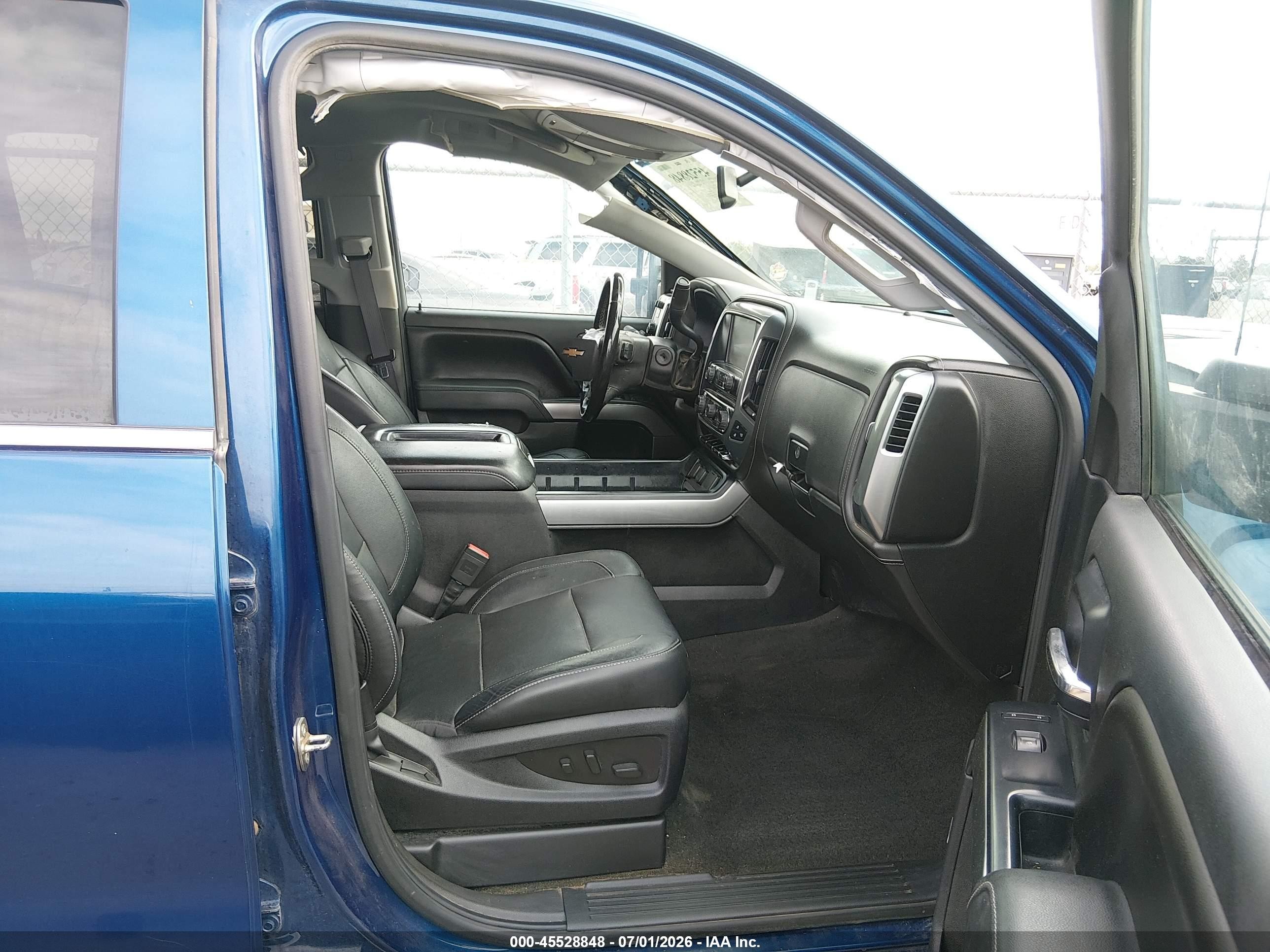 2015 Chevrolet Silverado 1500 Ltz Blue vin: 3GCUKSEJ3FG505818
