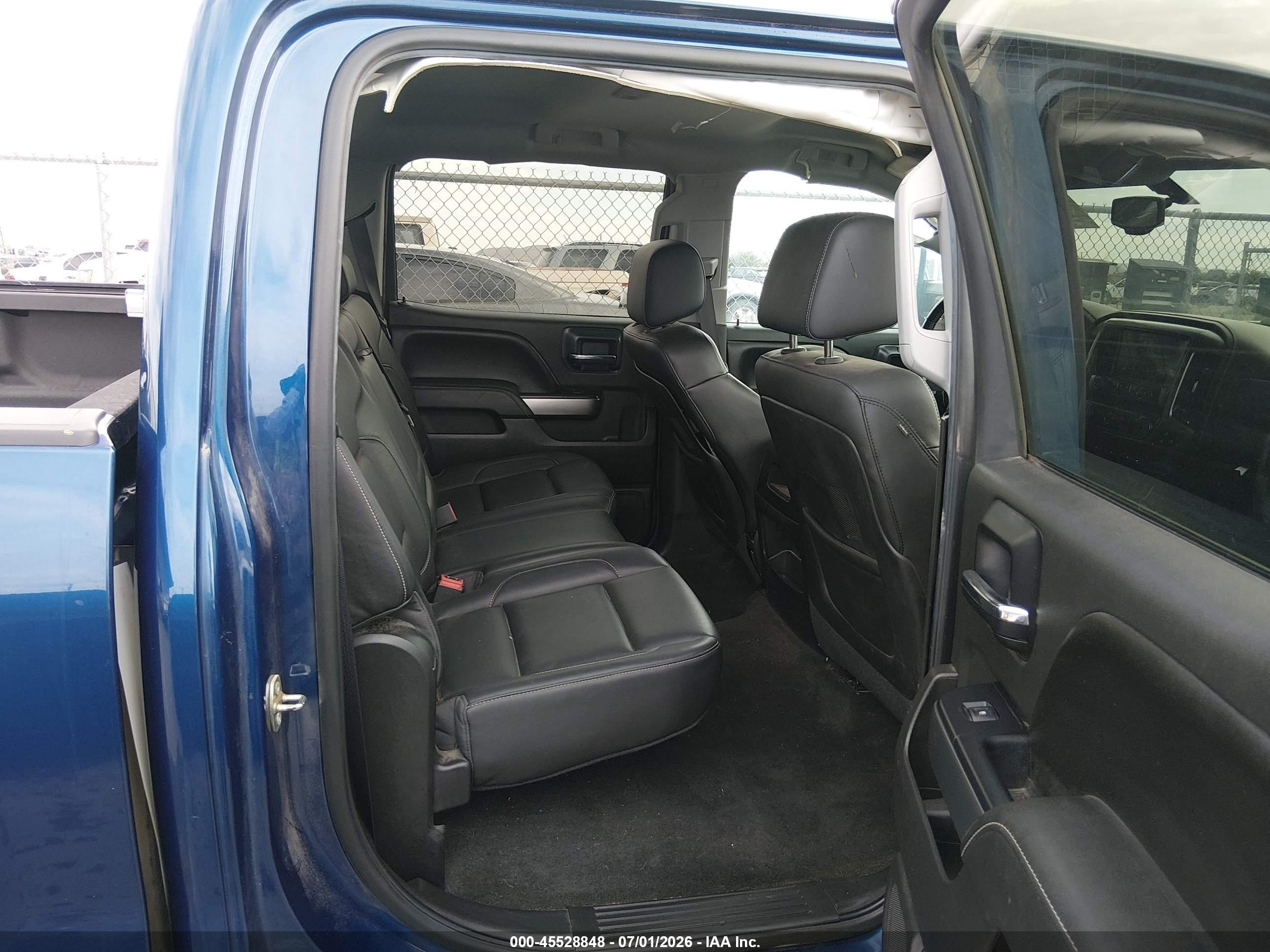 2015 Chevrolet Silverado 1500 Ltz Blue vin: 3GCUKSEJ3FG505818