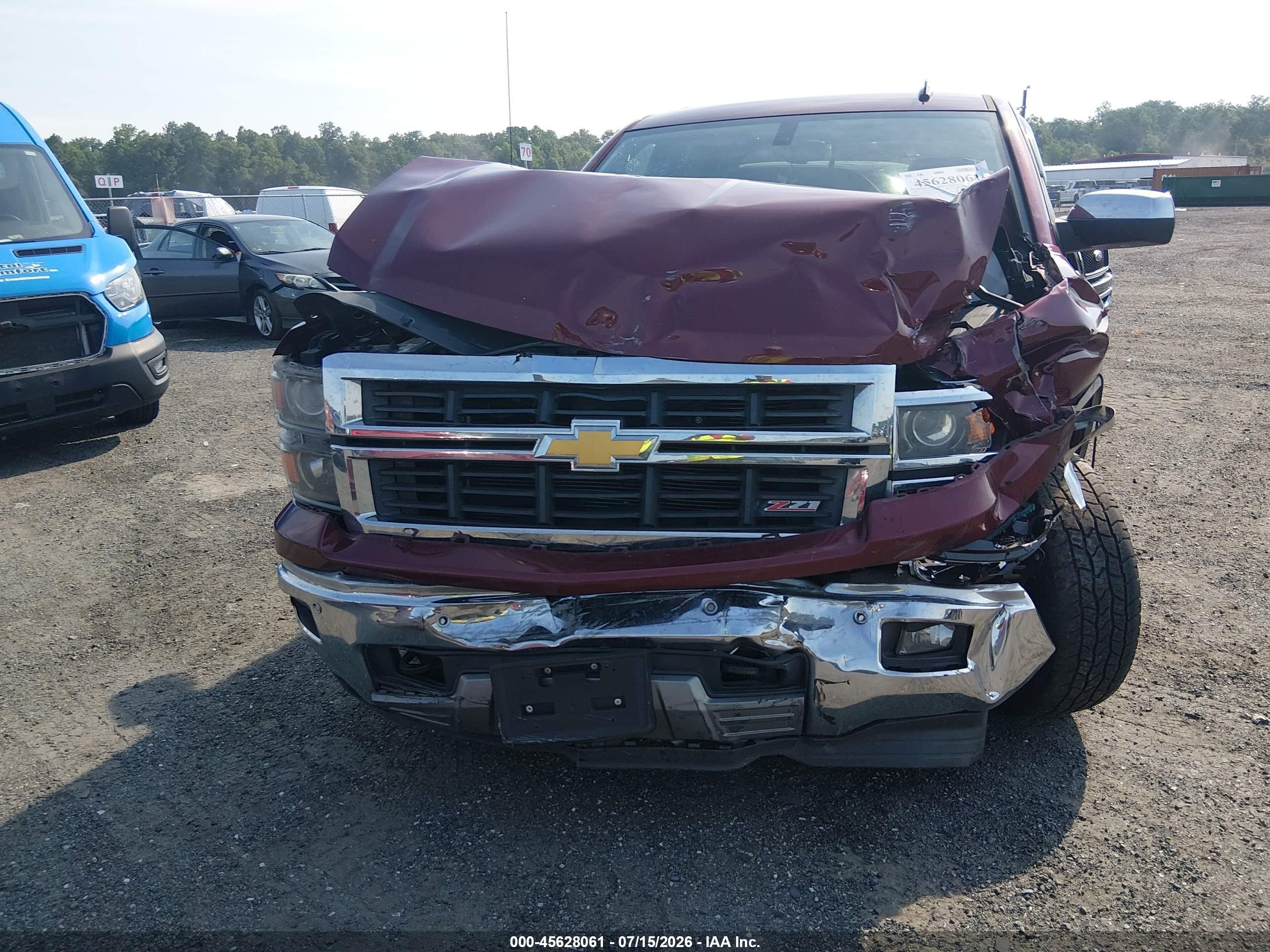 2014 Chevrolet Silverado 1500 Ltz Burgundy vin: 3GCUKSEJ4EG341722