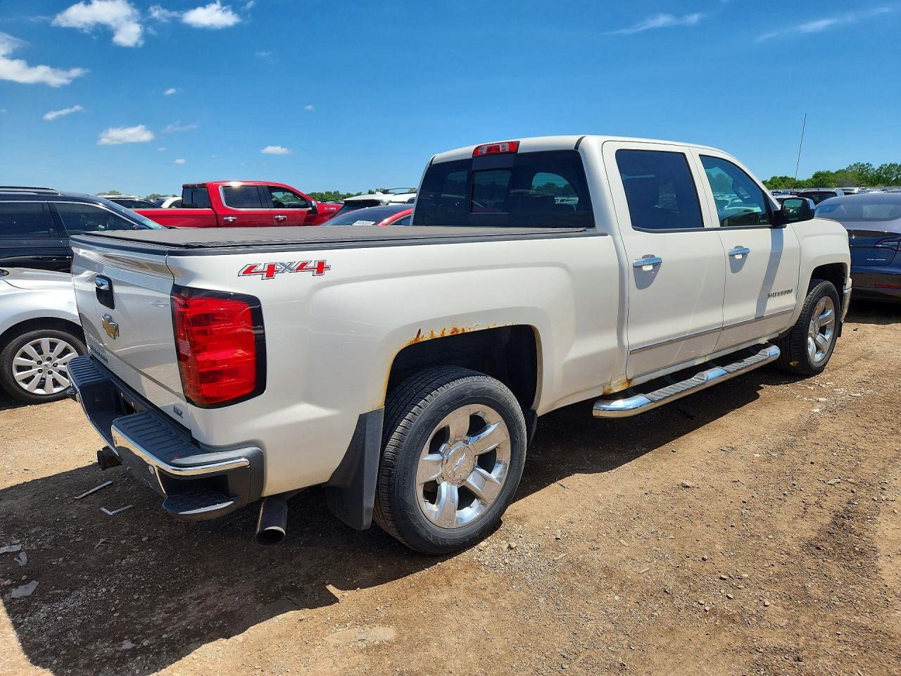 2014 Chevrolet Silverado K1500 Ltz White vin: 3GCUKSEJ4EG453050