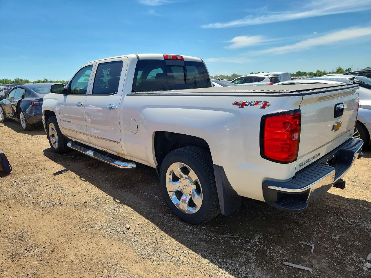 2014 Chevrolet Silverado K1500 Ltz White vin: 3GCUKSEJ4EG453050