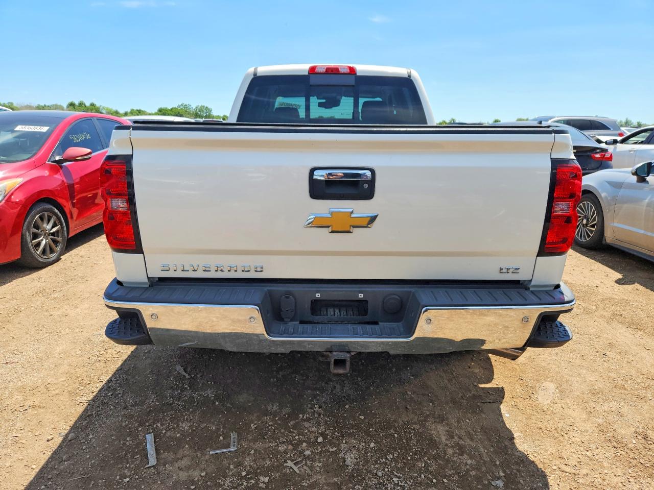 2014 Chevrolet Silverado K1500 Ltz White vin: 3GCUKSEJ4EG453050