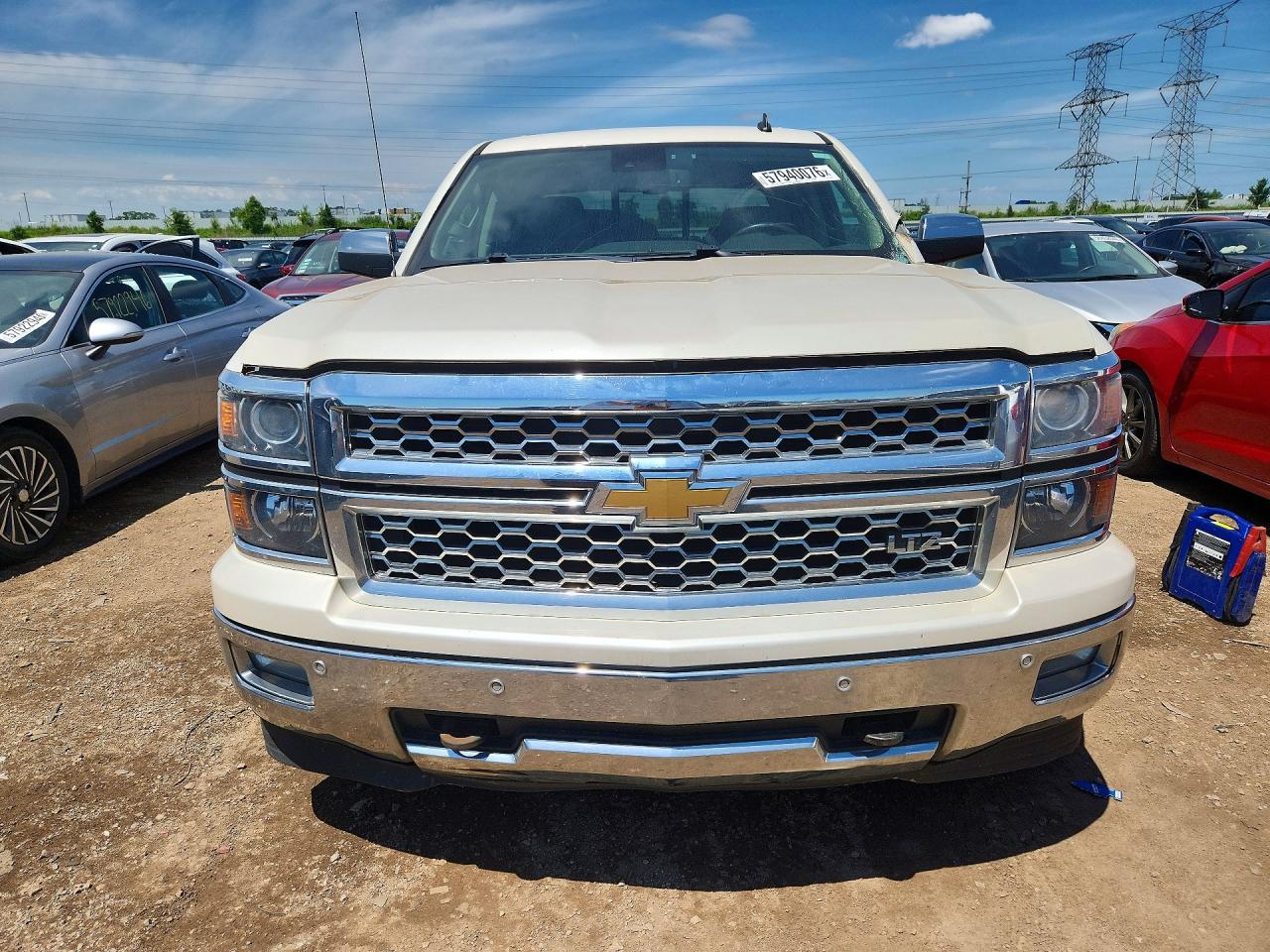2014 Chevrolet Silverado K1500 Ltz White vin: 3GCUKSEJ4EG453050