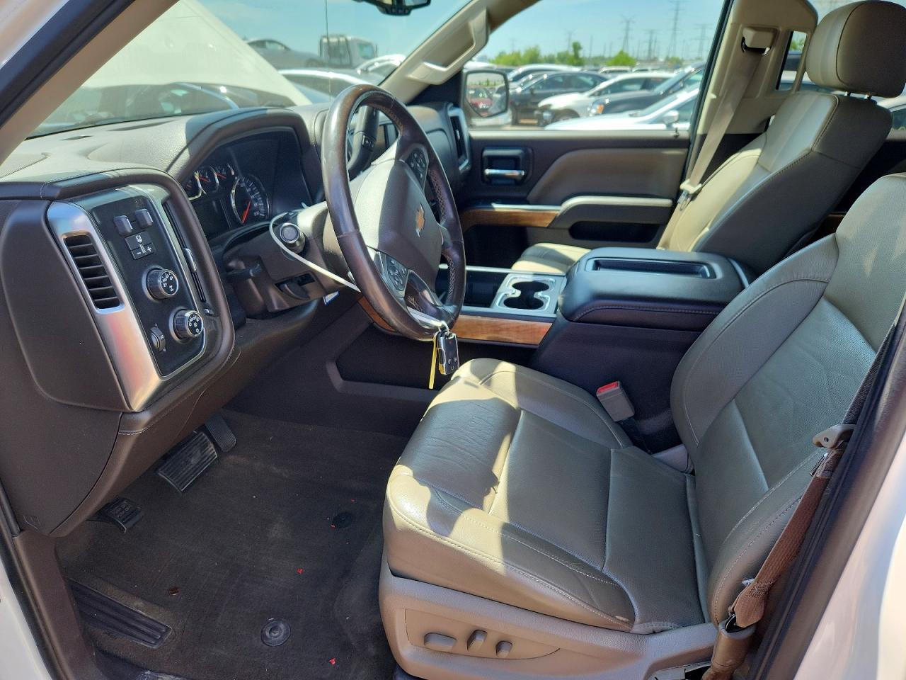 2014 Chevrolet Silverado K1500 Ltz White vin: 3GCUKSEJ4EG453050