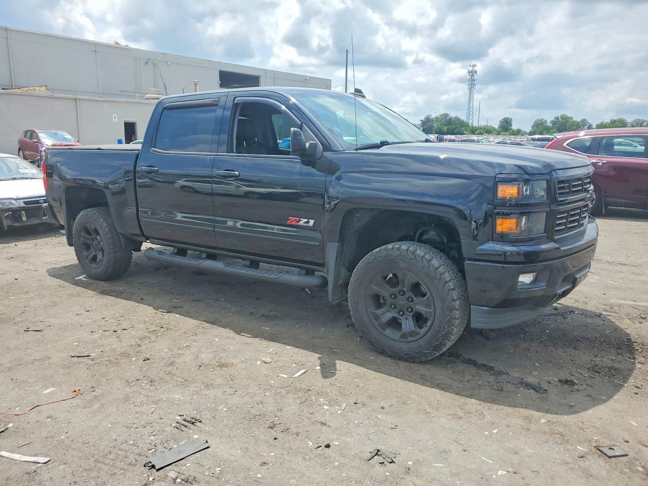 2015 Chevrolet Silverado K1500 Ltz Black vin: 3GCUKSEJ5FG362676