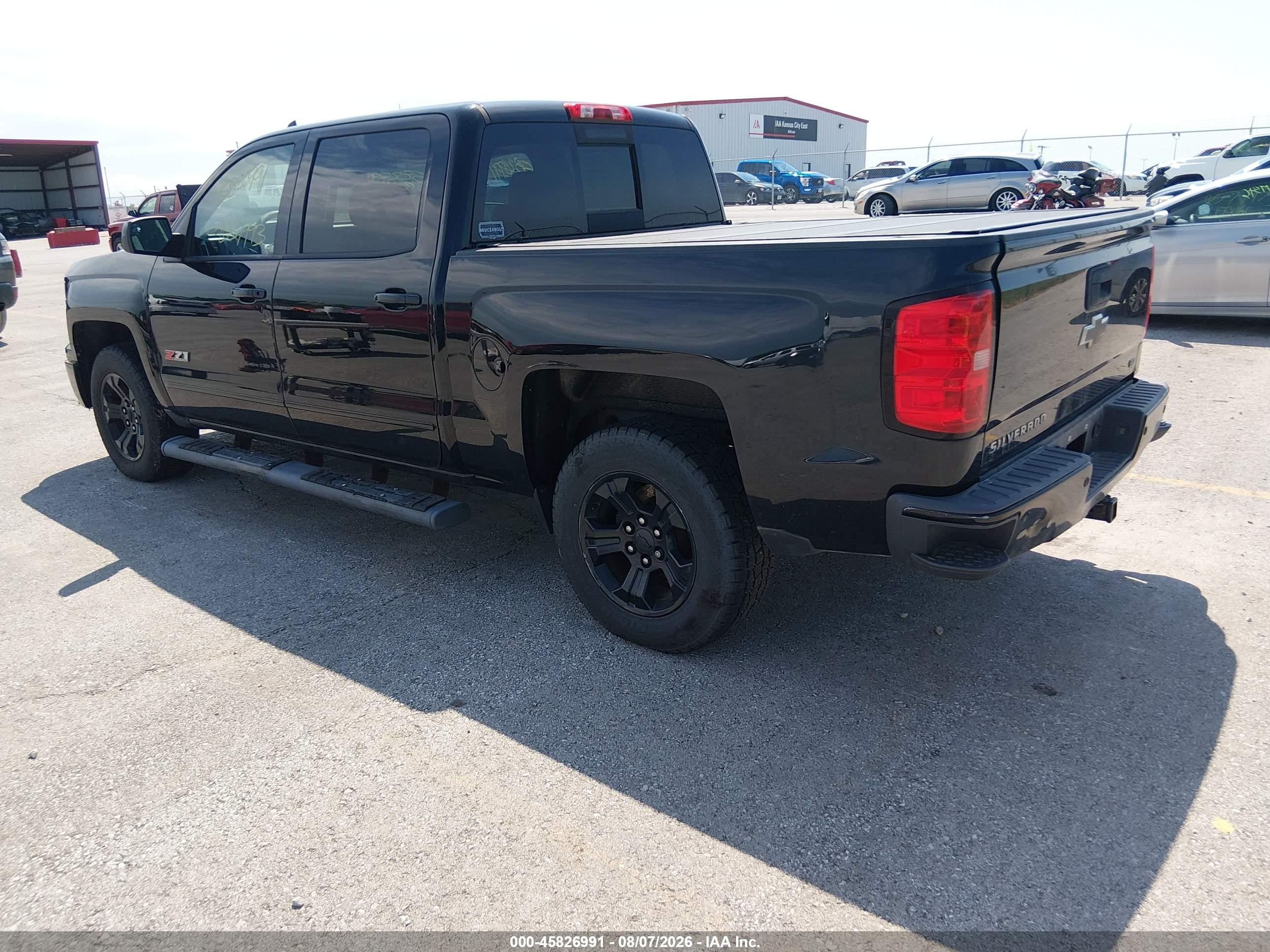 2015 Chevrolet Silverado 1500 Ltz Black vin: 3GCUKSEJ5FG483367