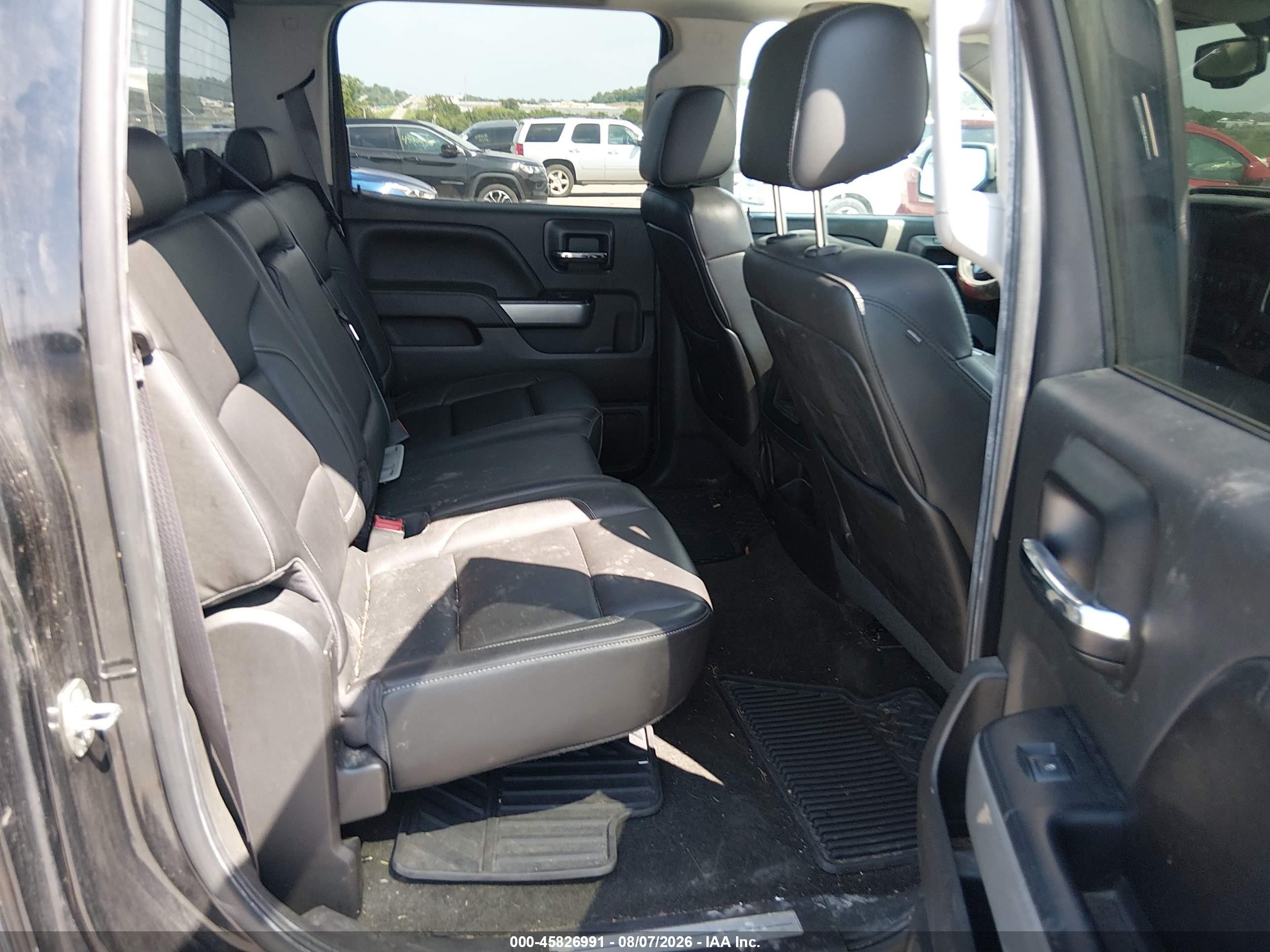 2015 Chevrolet Silverado 1500 Ltz Black vin: 3GCUKSEJ5FG483367