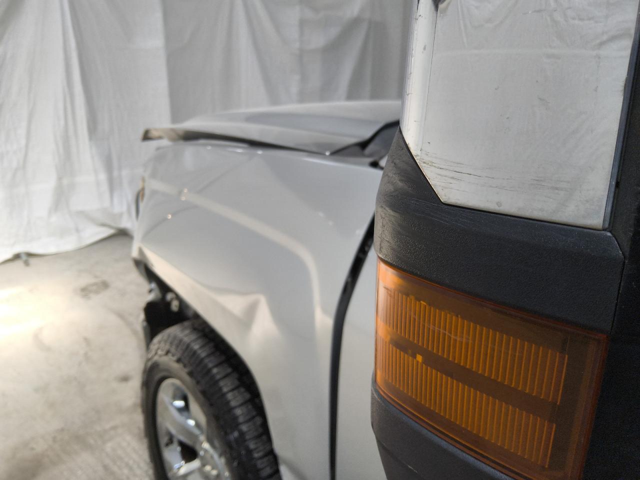 2015 Chevrolet Silverado K1500 Ltz Silver vin: 3GCUKSEJ7FG359889 Damage: Left Front Mirror Housing, Heavy Scratch, 3 To 4 Inches