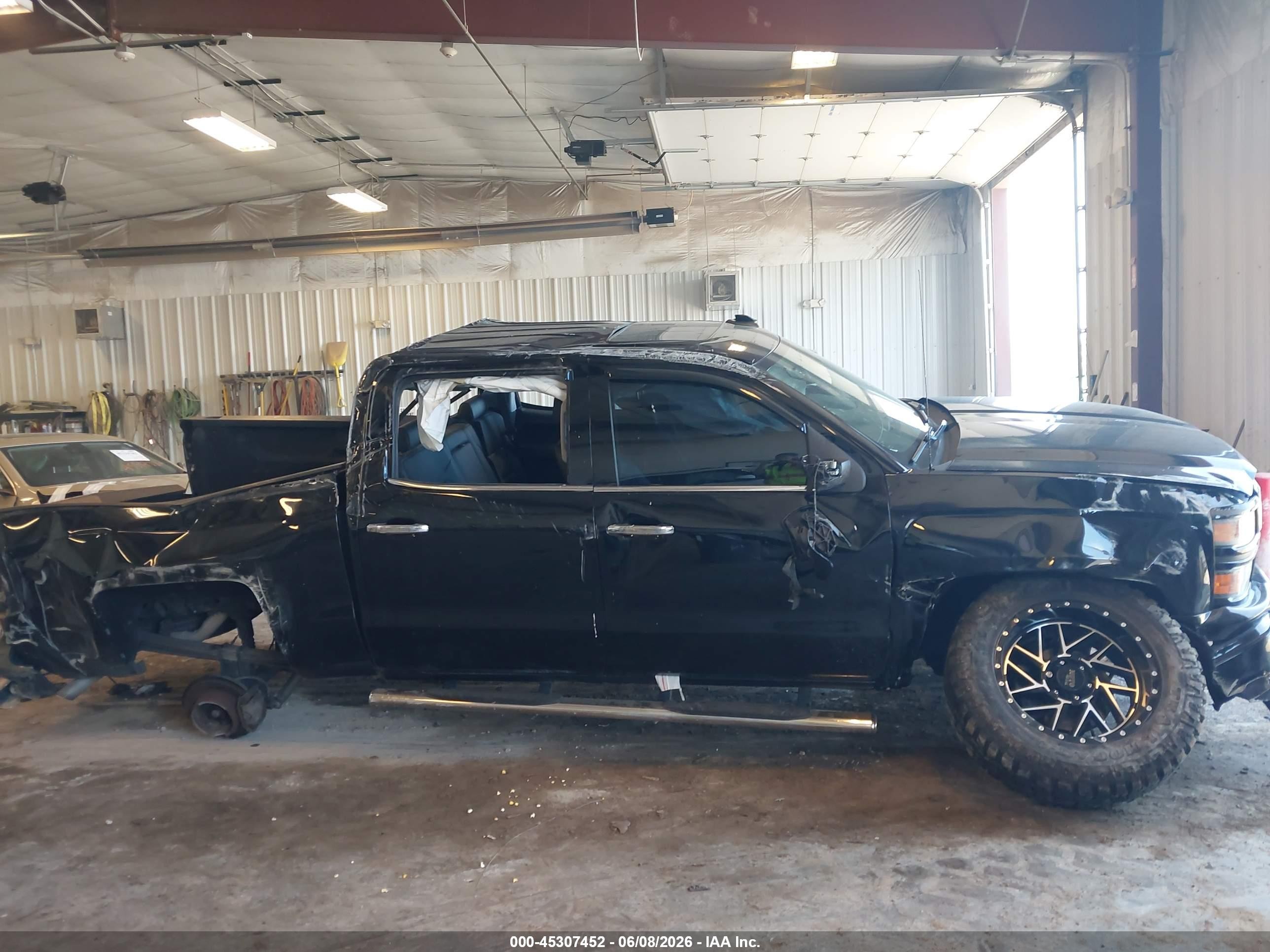 2015 Chevrolet Silverado 1500 Ltz Black vin: 3GCUKSEJ7FG474797