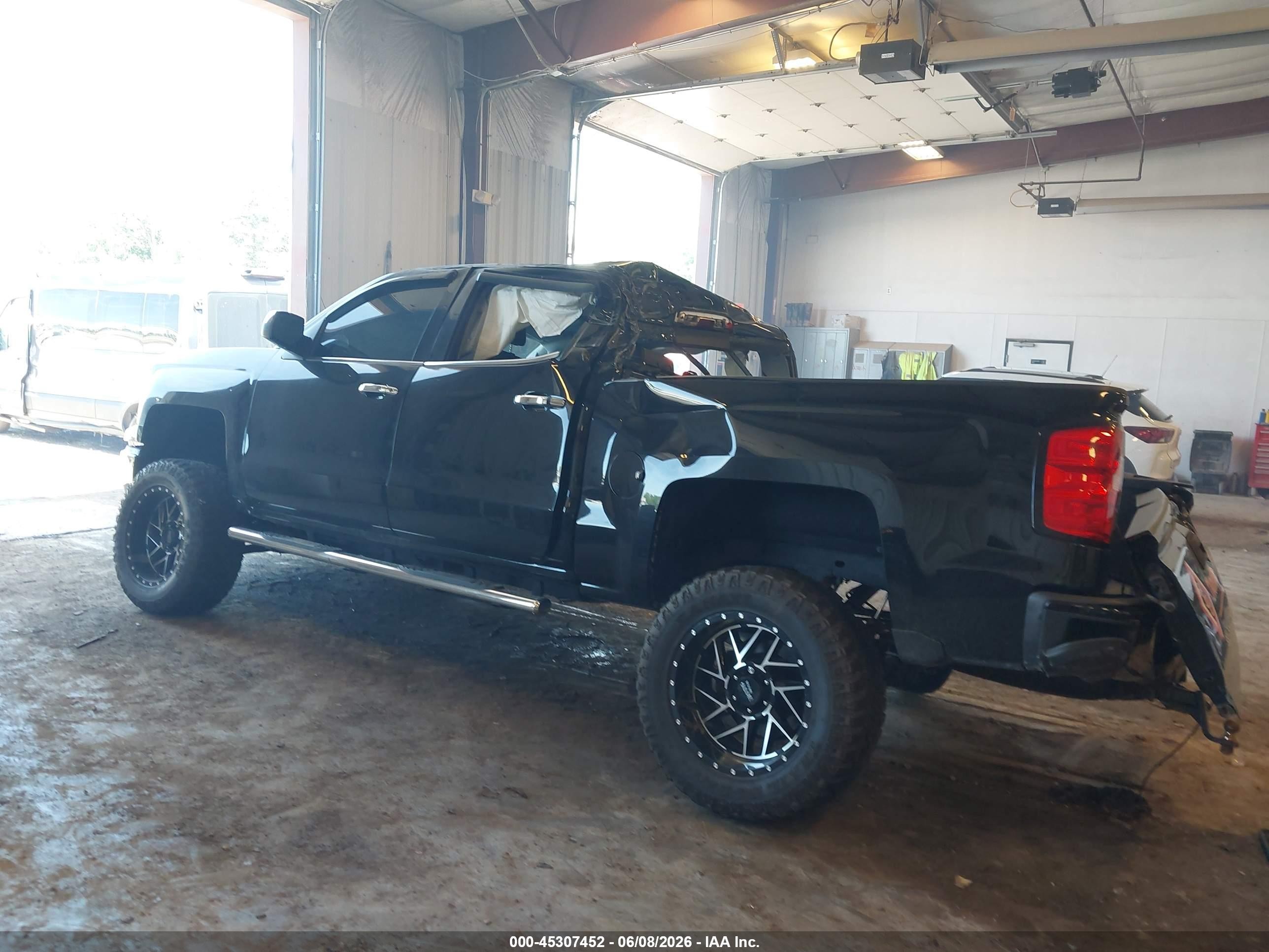 2015 Chevrolet Silverado 1500 Ltz Black vin: 3GCUKSEJ7FG474797
