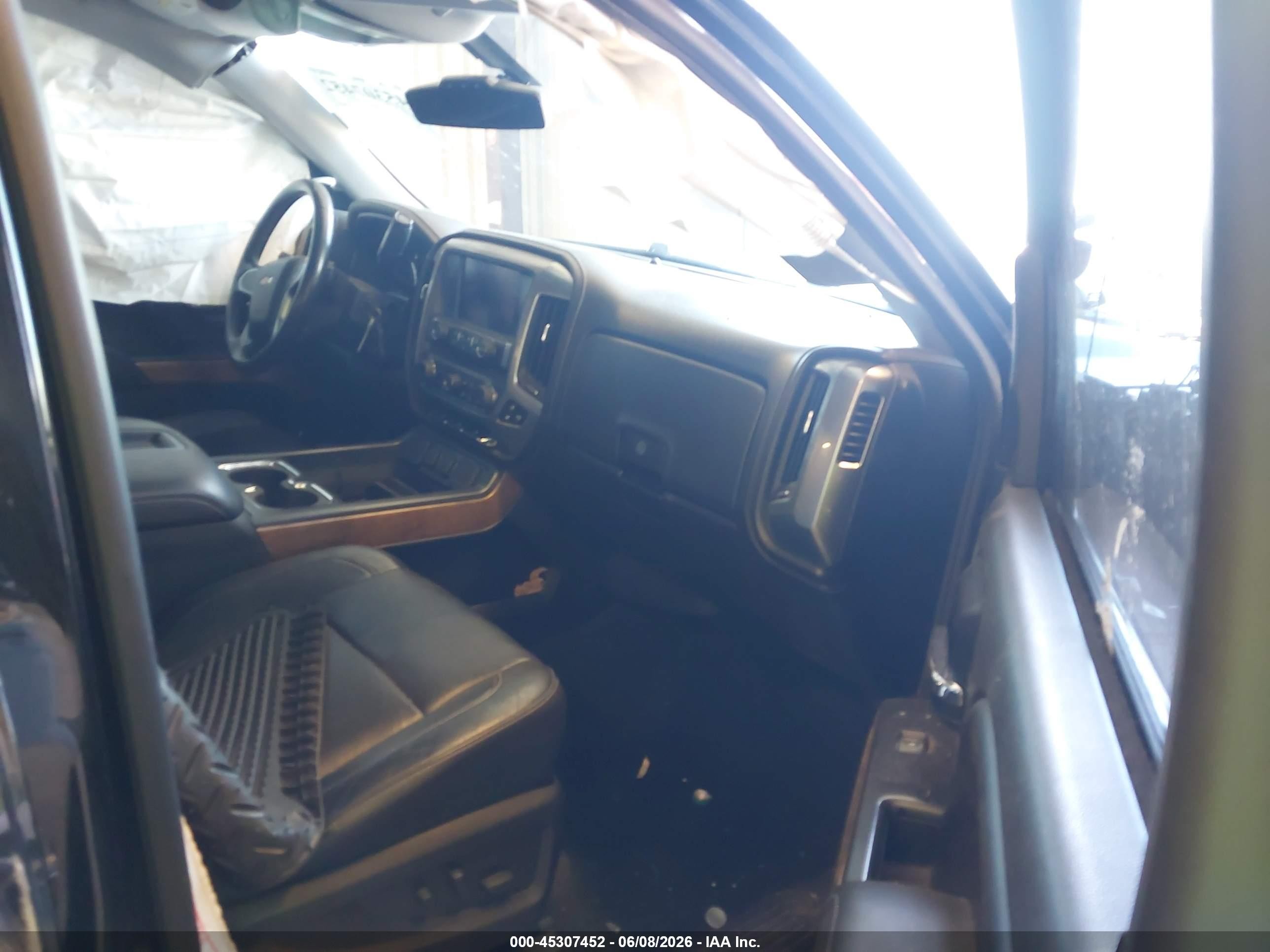 2015 Chevrolet Silverado 1500 Ltz Black vin: 3GCUKSEJ7FG474797