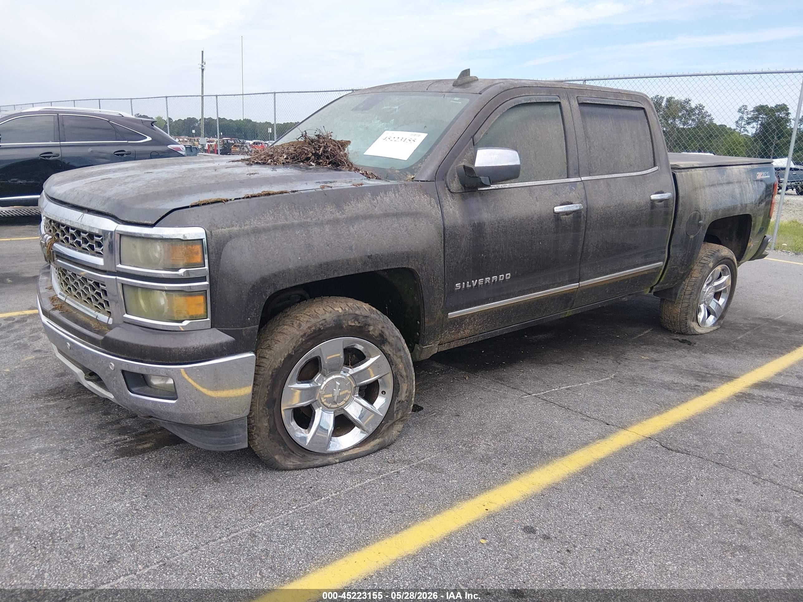 2015 Chevrolet Silverado 1500 2lz Black vin: 3GCUKSEJ8FG441744