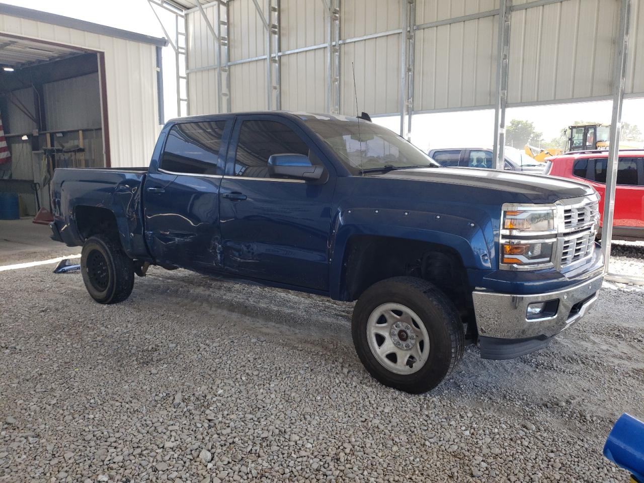 2015 Chevrolet Silverado K1500 Ltz Blue vin: 3GCUKSEJ9FG346657