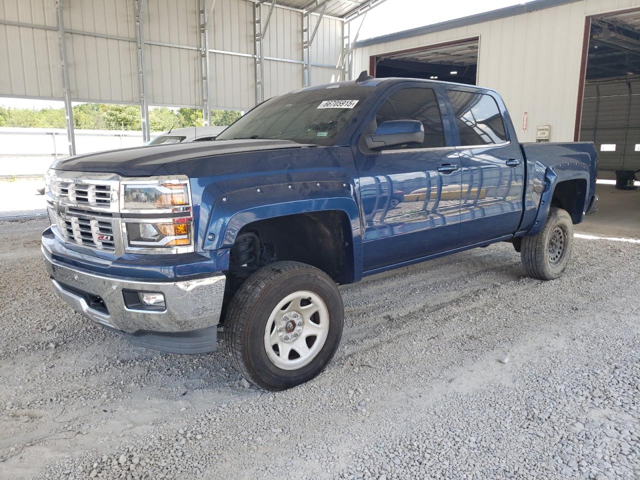 2015 Chevrolet Silverado K1500 Ltz Blue vin: 3GCUKSEJ9FG346657