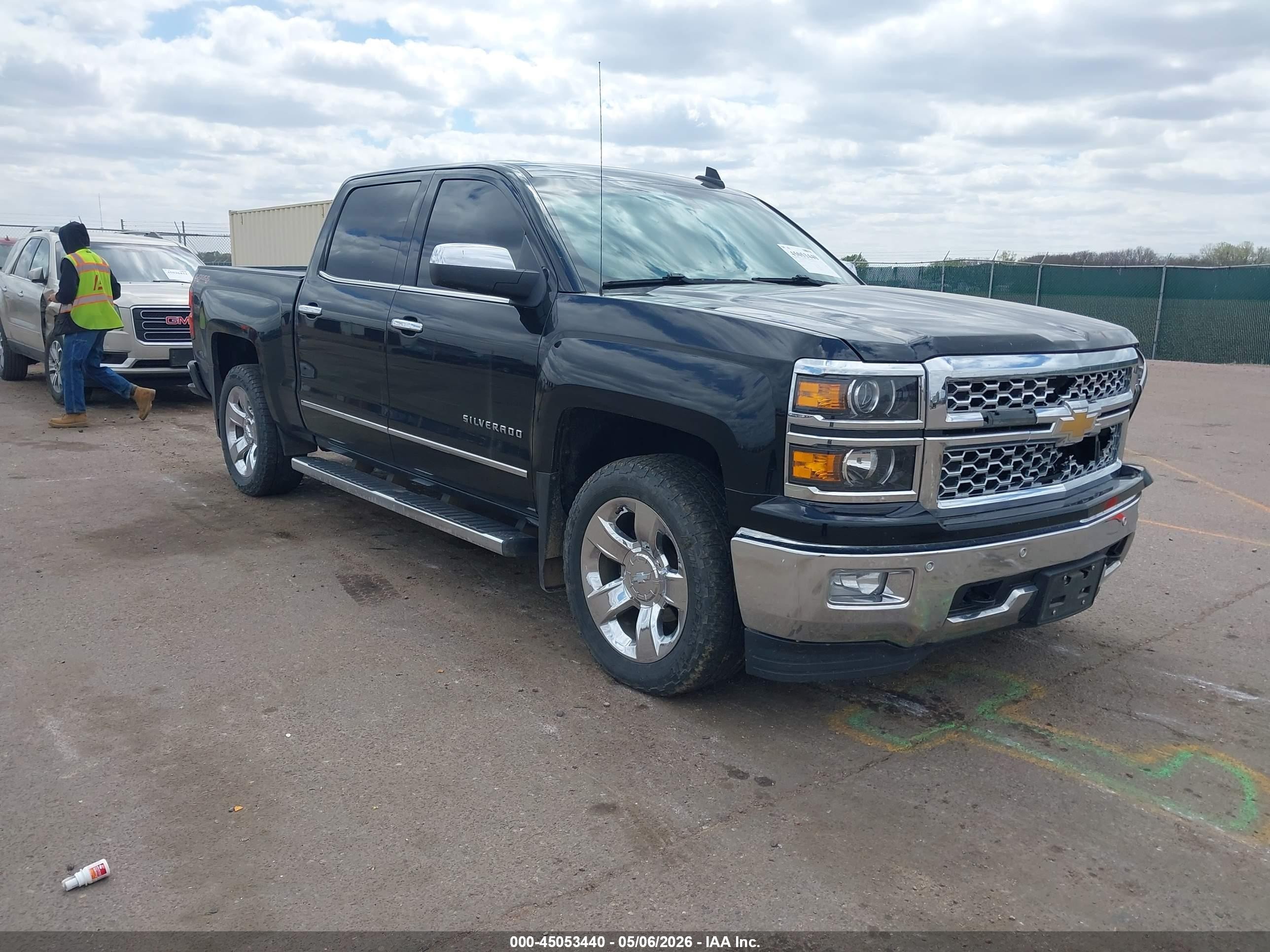 2015 Chevrolet Silverado 1500 1lz Black vin: 3GCUKSEJXFG304935